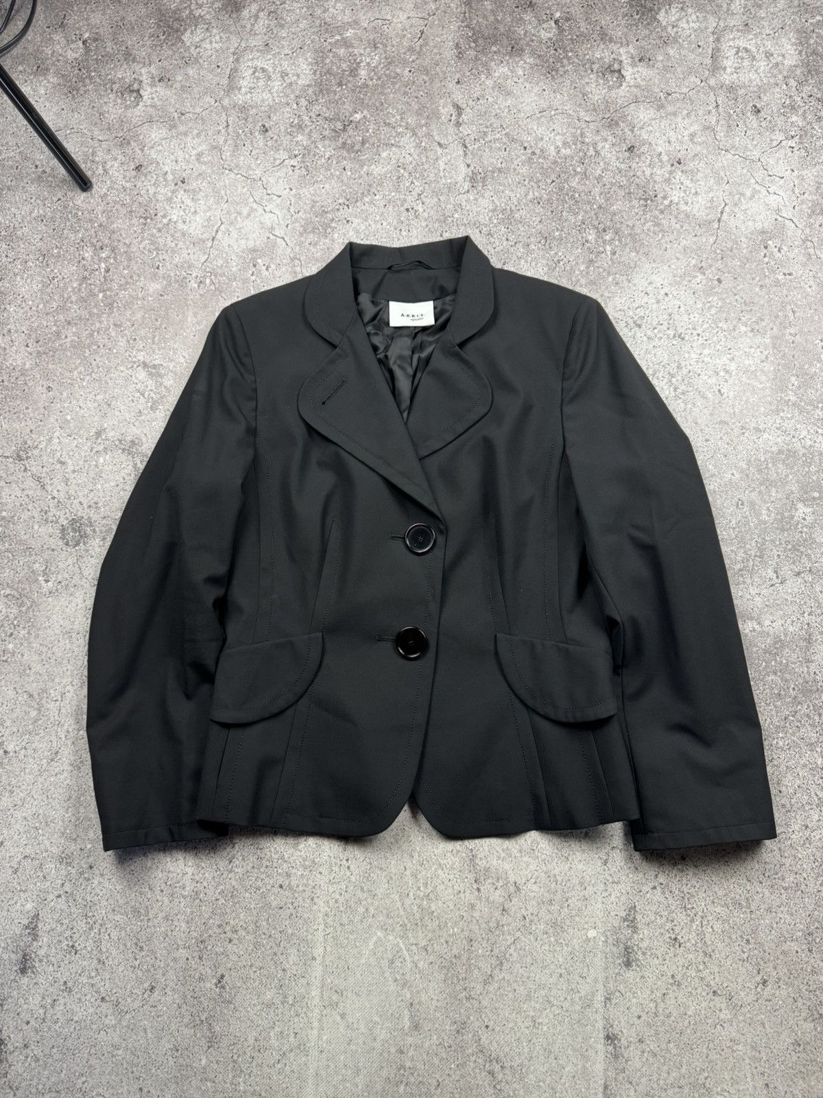 Akris Akris Punto Women’s Black Fringe Button Blazer Jacket Size M / US 6-8 / IT 42-44 - 1 Thumbnail