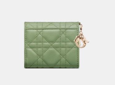 Dior o1w1db11024 Size: OS / Lambskin Lotus Wallet in Dark Mint Size ONE SIZE - 5 Thumbnail
