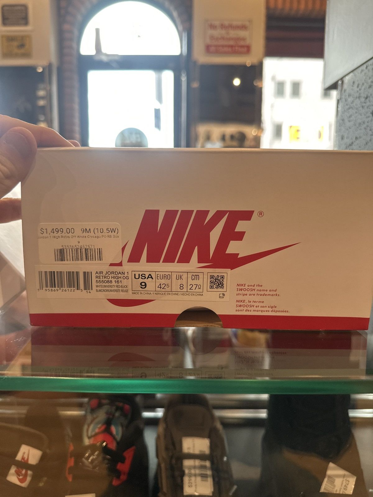 Jordan Brand × Off-White Jordan 1 High Retro Off-White Chicago PO RB Size 9 Size US 9 / EU 42 - 9 Thumbnail