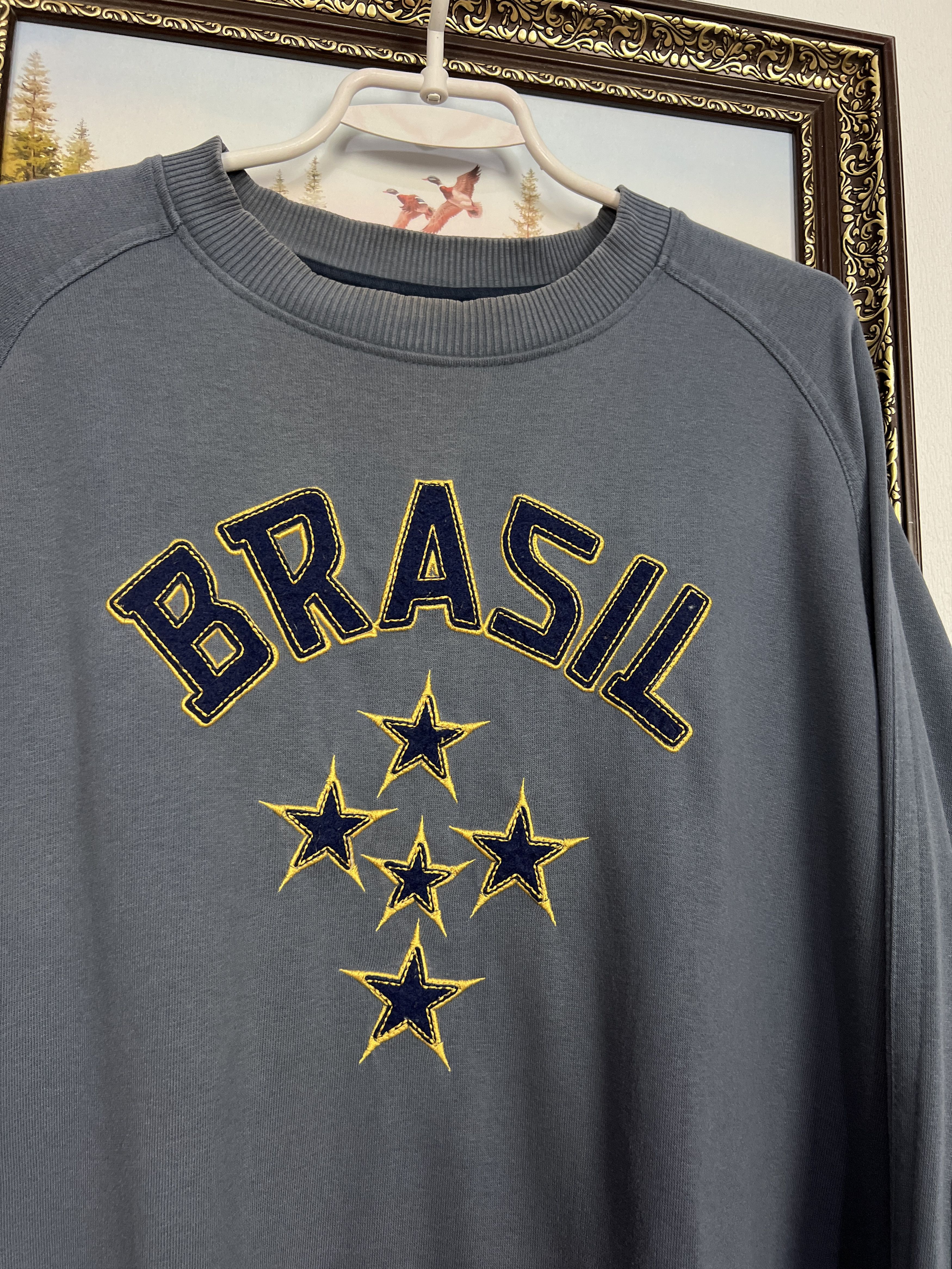 Nike Vintage Brazil Football Sweatshirt National Track Top Rare Size US XXL / EU 58 / 5 - 3 Thumbnail