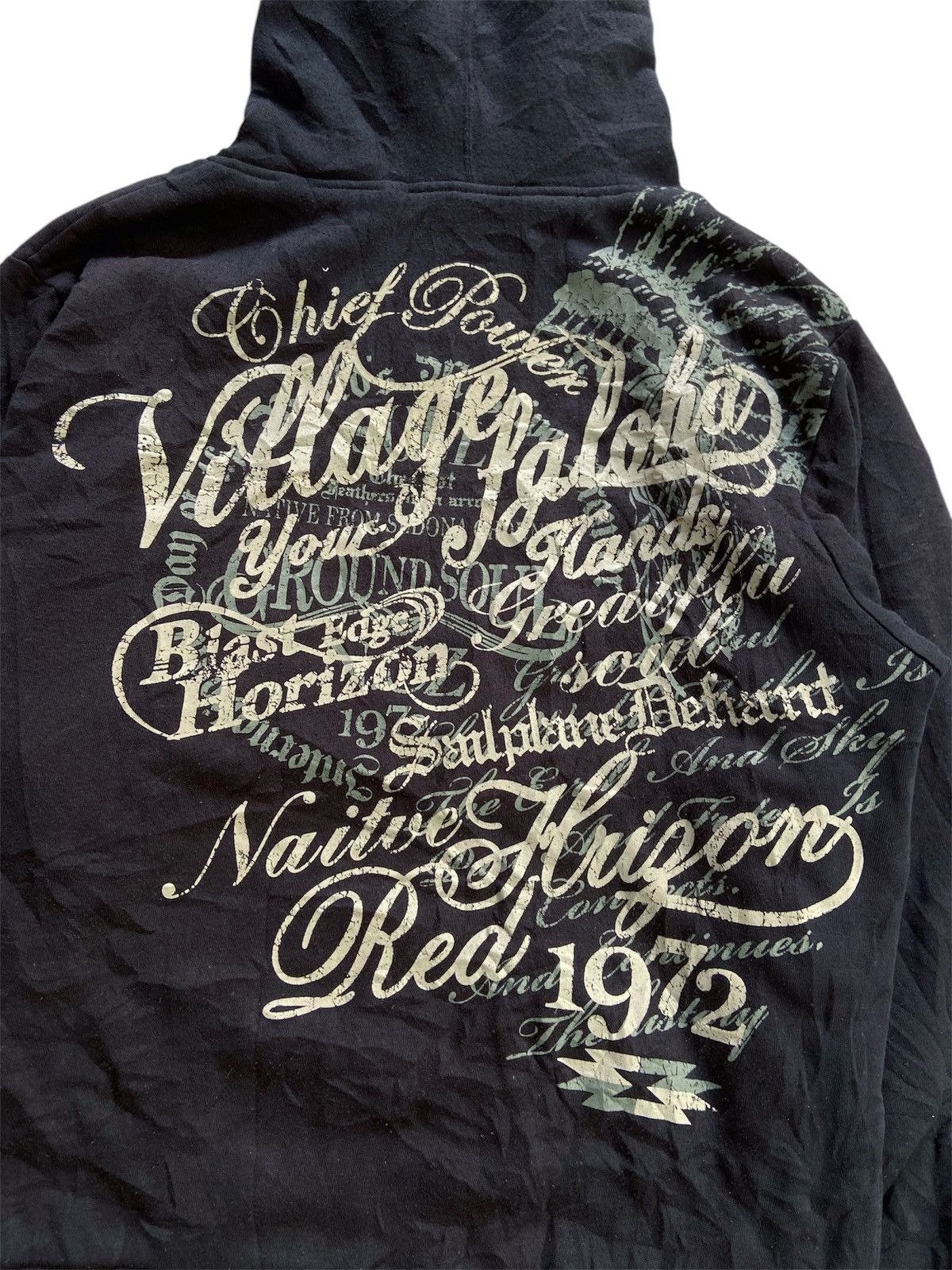 Japanese Brand BEAUMERE SHERPA POEM ZIP HOODIE Size US L / EU 52-54 / 3 - 10 Thumbnail