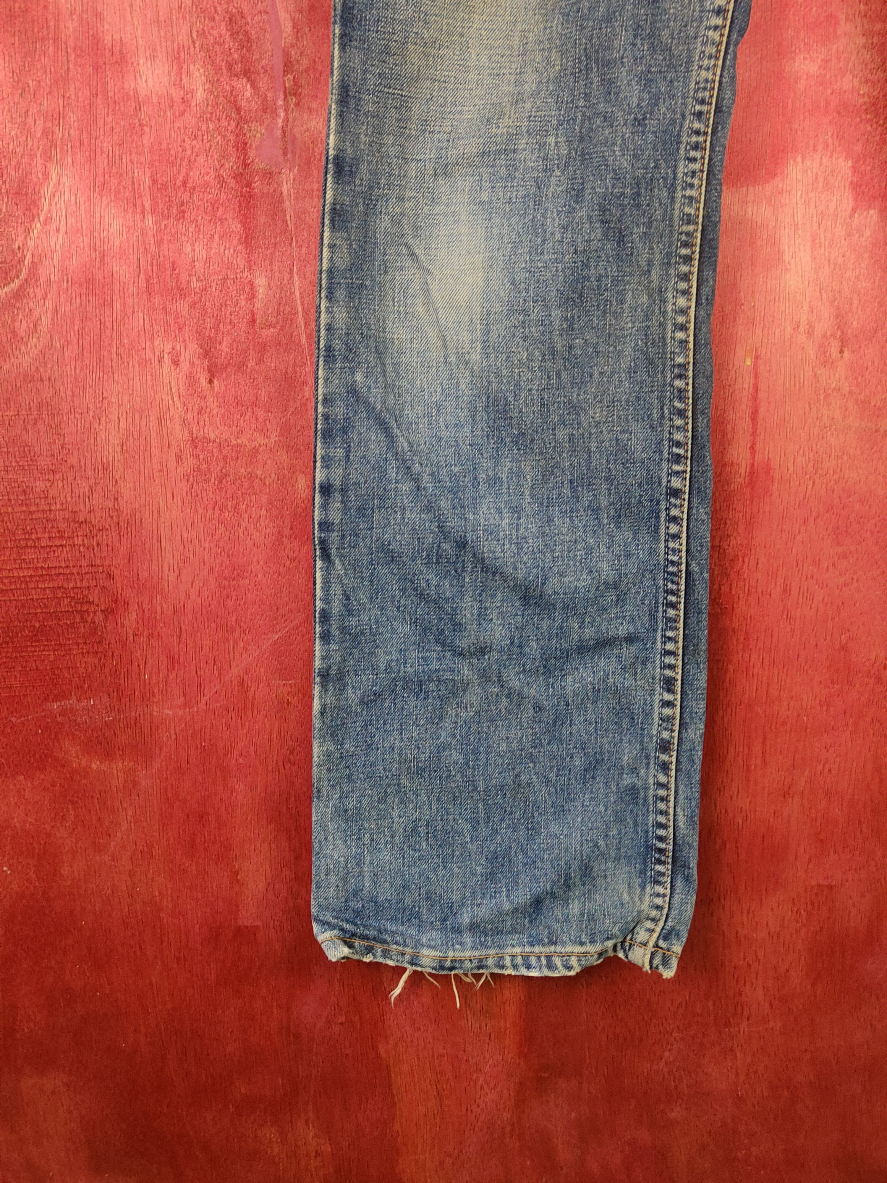 Levi's Levi's Dark Blue Faded Distressed Ripped Jeans #S1836 Size US 28 / EU 44 - 4 Thumbnail