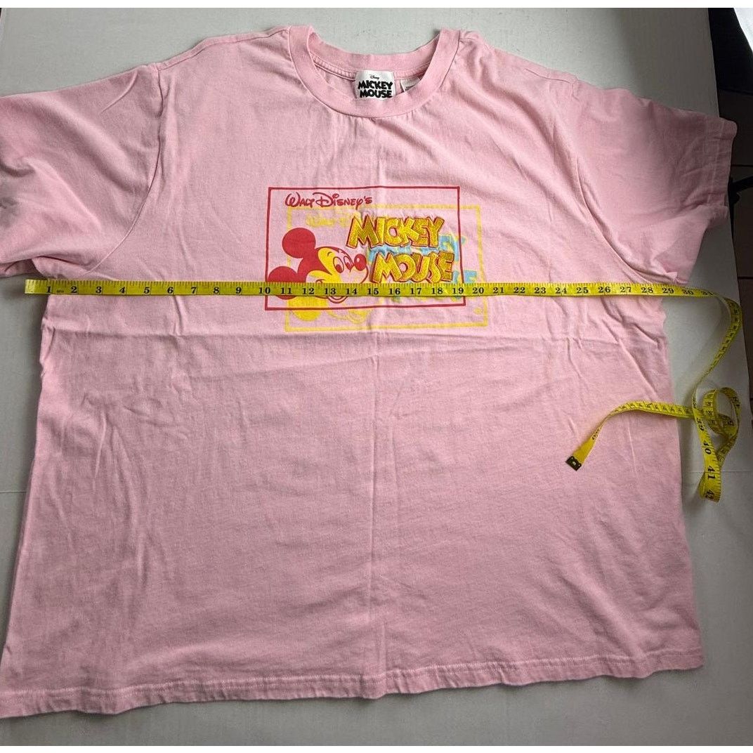 Disney Disney Pink Mickey Mouse Shirt - Women's Size 2X Size XXL / US 16-18 / IT 52-54 - 4 Thumbnail