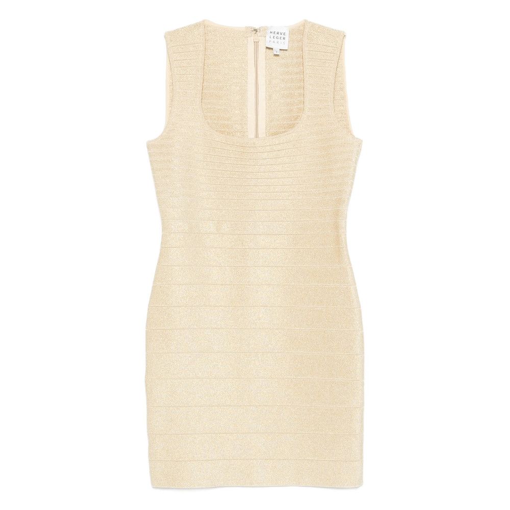 Herve Leger Herve Leger GOLD Dresses - Day Dresses Size M / US 6-8 / IT 42-44 - 1 Thumbnail
