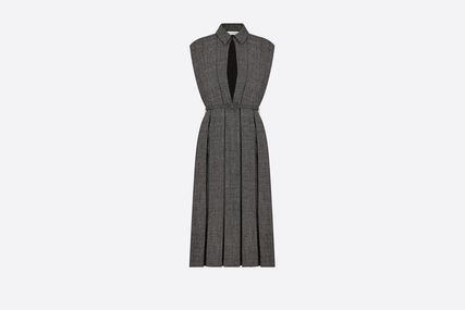 Image of Dior O1W1Db10124 Dress In Grey, Women's (Size XS)