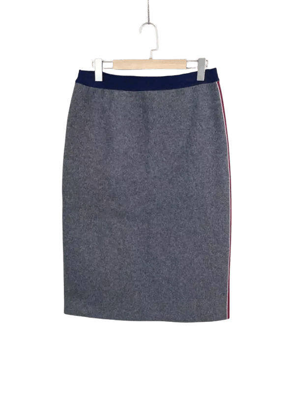 Thom Browne Thom Browne Gray Color-Blocked Skirt 0079 Size US 44 / EU 60 - 1 Thumbnail