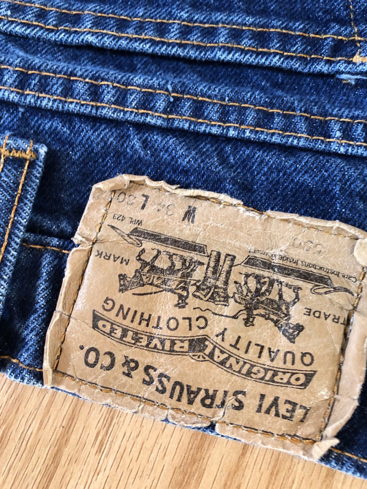 Levi's × Vintage Vintage 90s Levis Orange Tab 550 34x30 Size US 34 / EU 50 - 7 Thumbnail