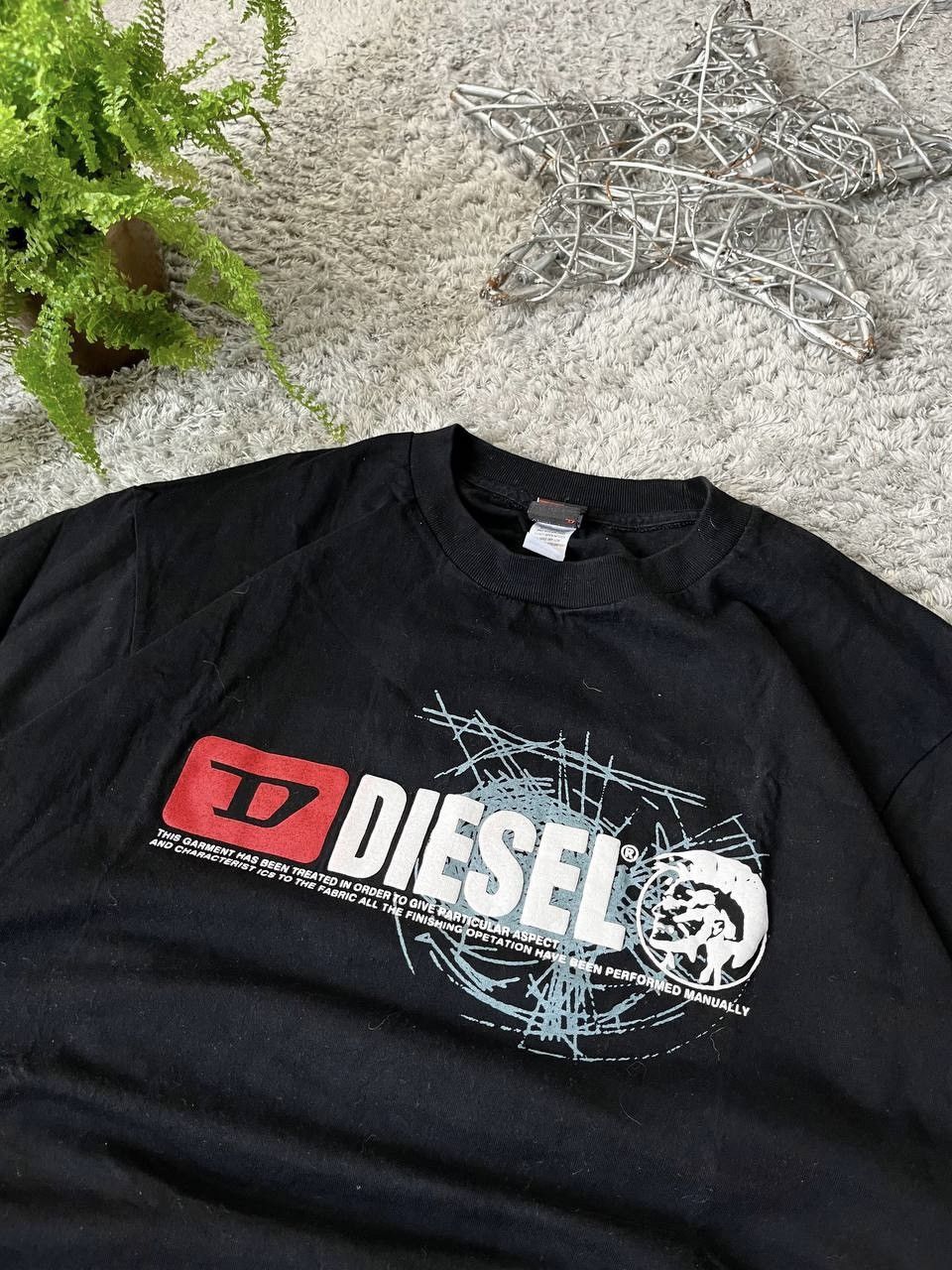 Diesel × Vintage Diesel T-Shirt Streetwear Opium Big Logo Rare Y2k Vintage Size US XL / EU 56 / 4 - 2 Thumbnail
