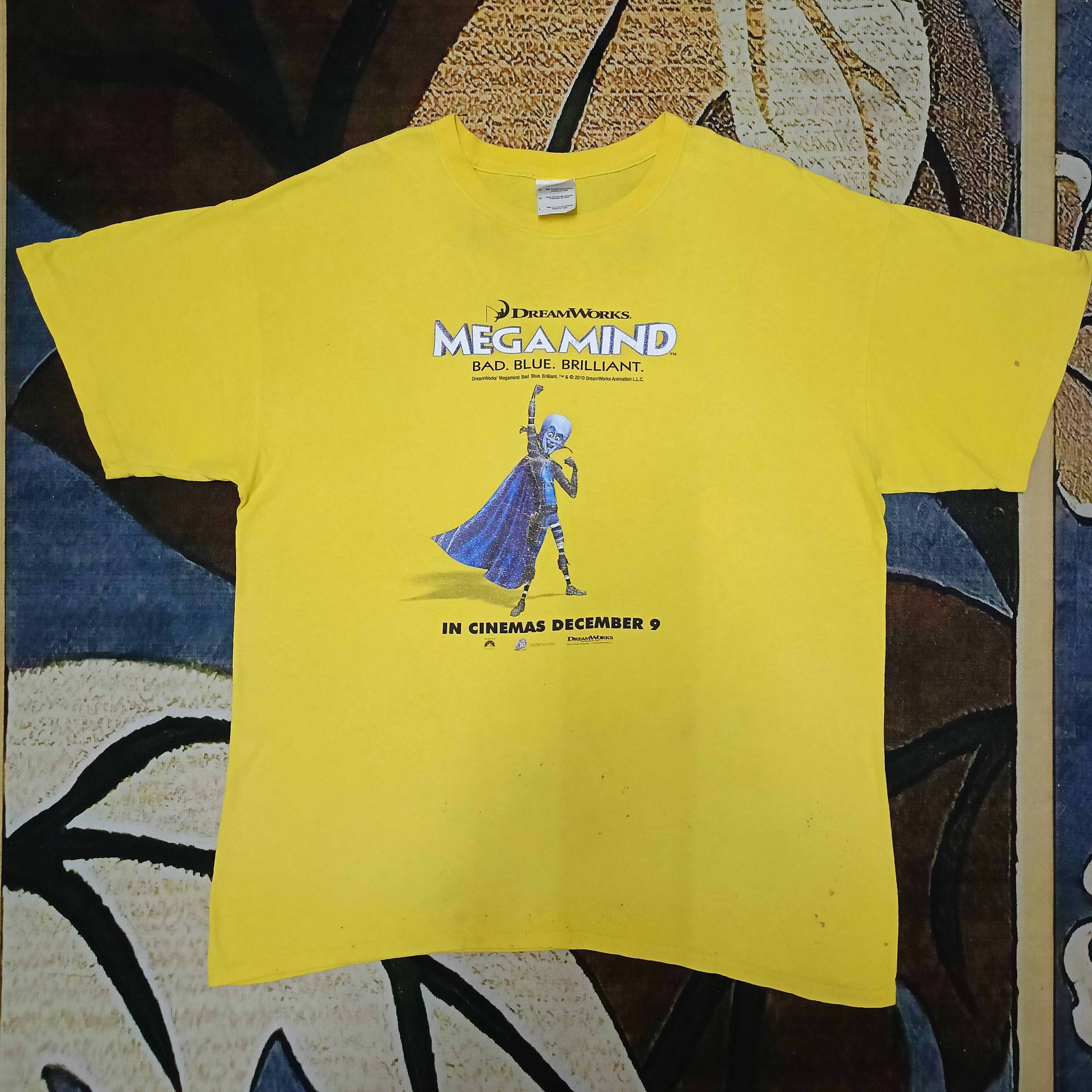 Vintage 2010 DREAMWORKS MEGAMIND: BAD. BLUE. BRILLIANT. Size US L / EU 52-54 / 3 - 1 Thumbnail