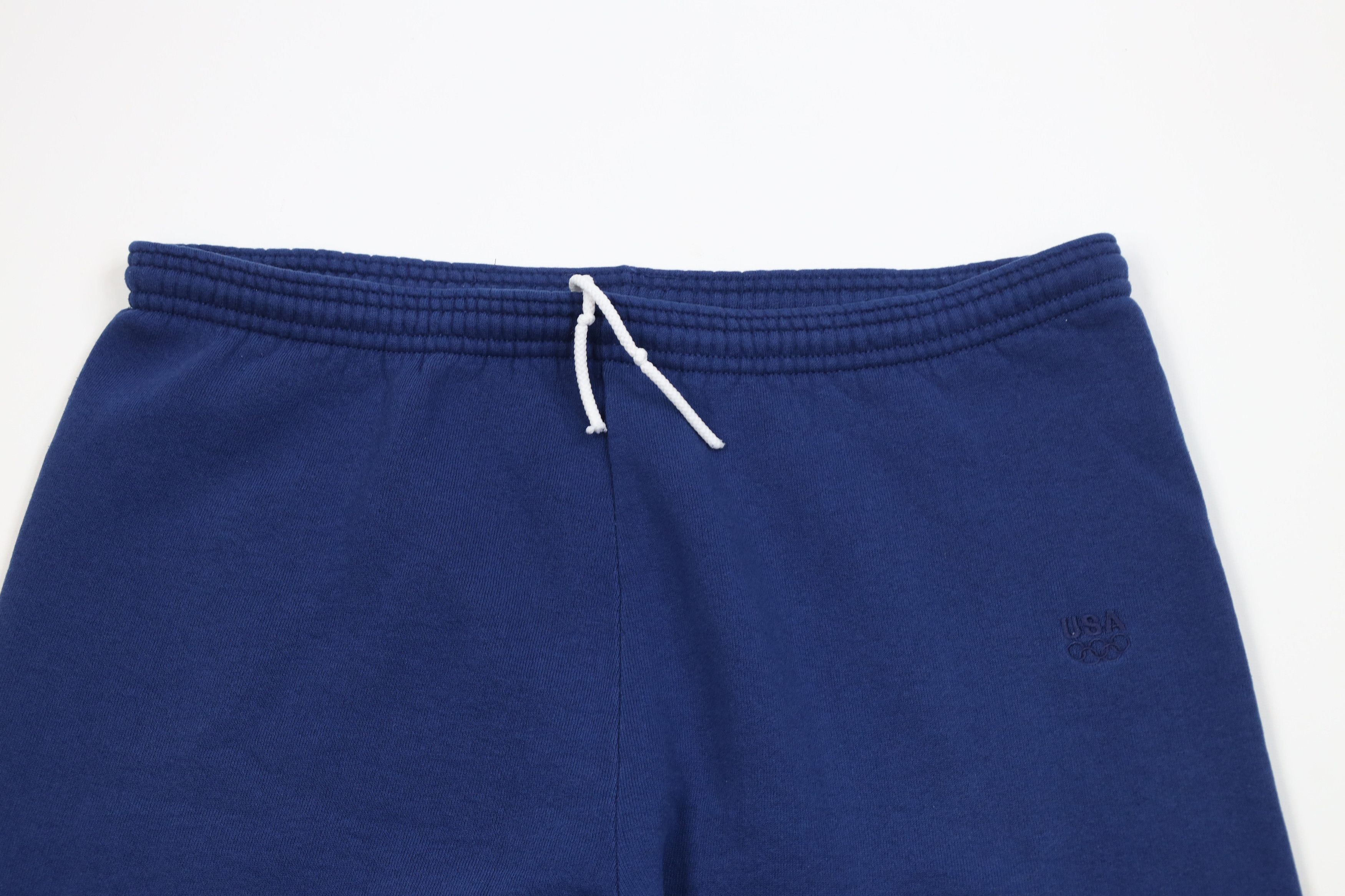 Vintage Vintage 90s USA Olympics Blank Sweatpants Joggers Blue USA Size US 36 / EU 52 - 2 Thumbnail