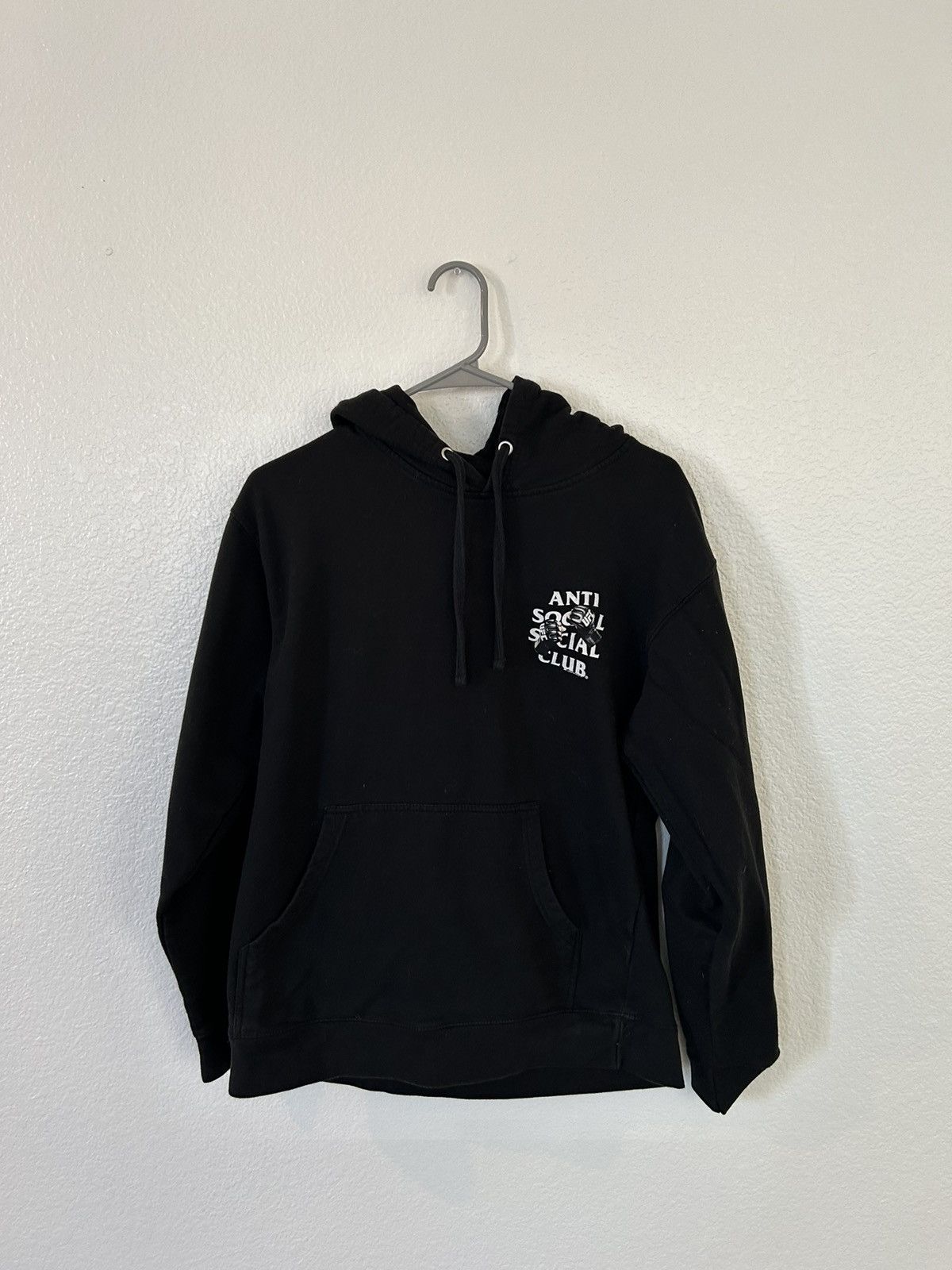 image of Anti Social Social Club x Ufc Hoodie in Black, Men's (Size Medium)
