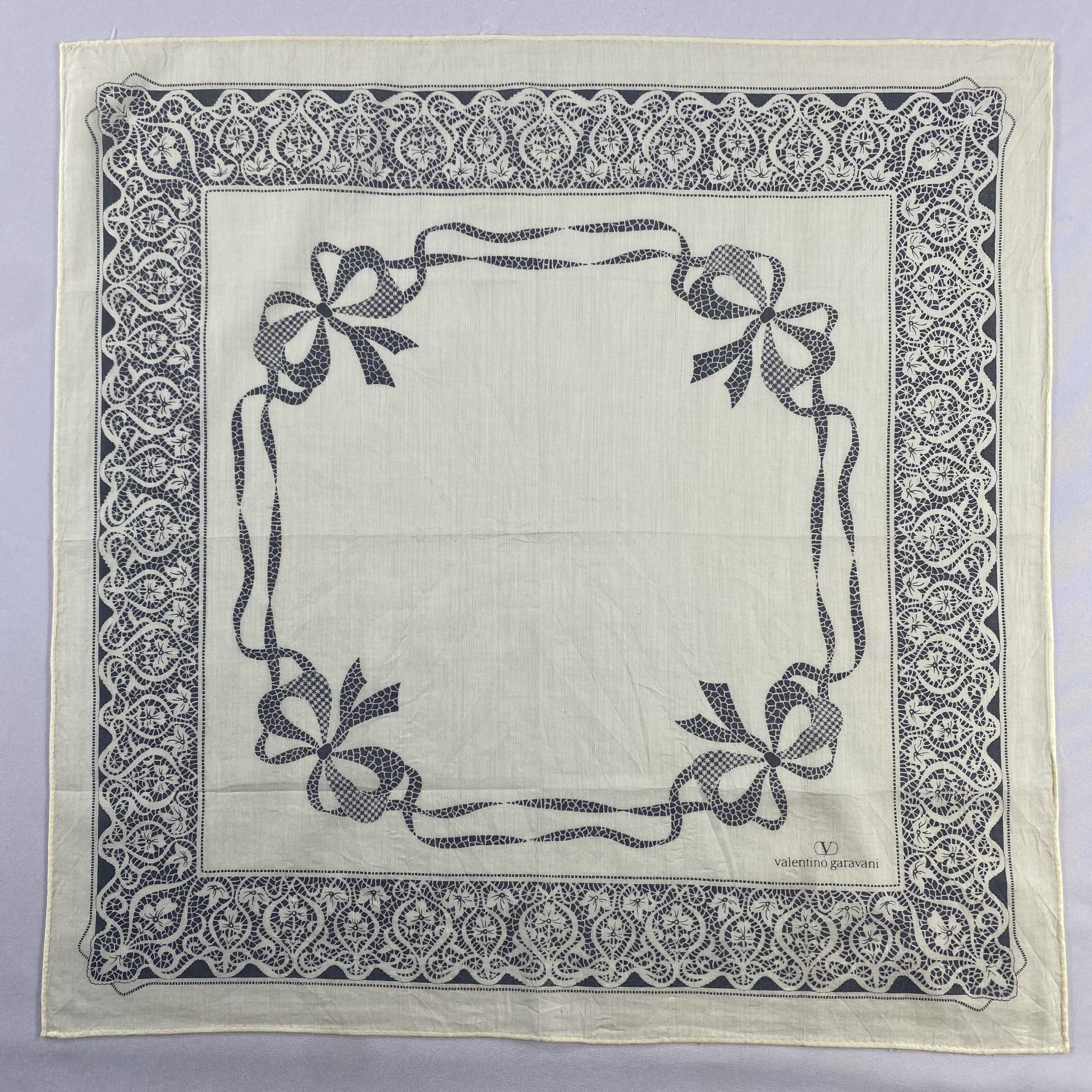 Valentino × Vintage Valentino Garavani Bandana/ Handkerchief / Neckerchief-P1653 Size ONE SIZE - 1 Thumbnail