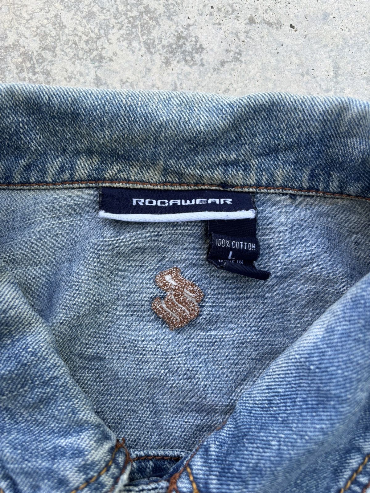 Rocawear Vintage Rocawear Bondage Distressed Denim Jacket Oversized Size US XL / EU 56 / 4 - 8 Thumbnail