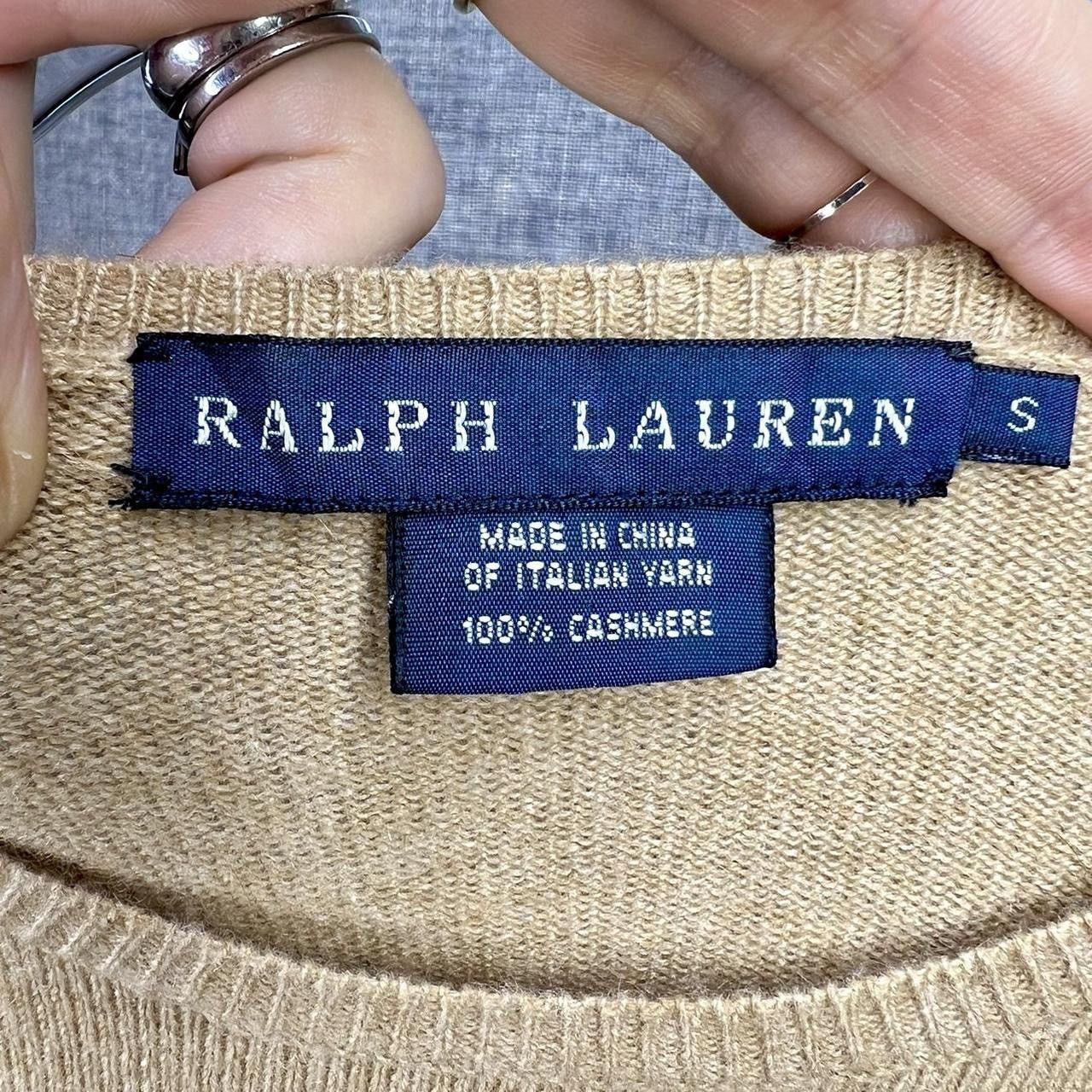 Ralph Lauren Women's Ralph Lauren 100% Cashmere Leather Patch Midi Dress Size S / US 4 / IT 40 - 7 Thumbnail