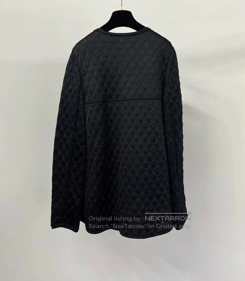 Chanel Chanel Metiers D'Art Black Quilted Coat. Size US M / EU 48-50 / 2 - 2 Thumbnail