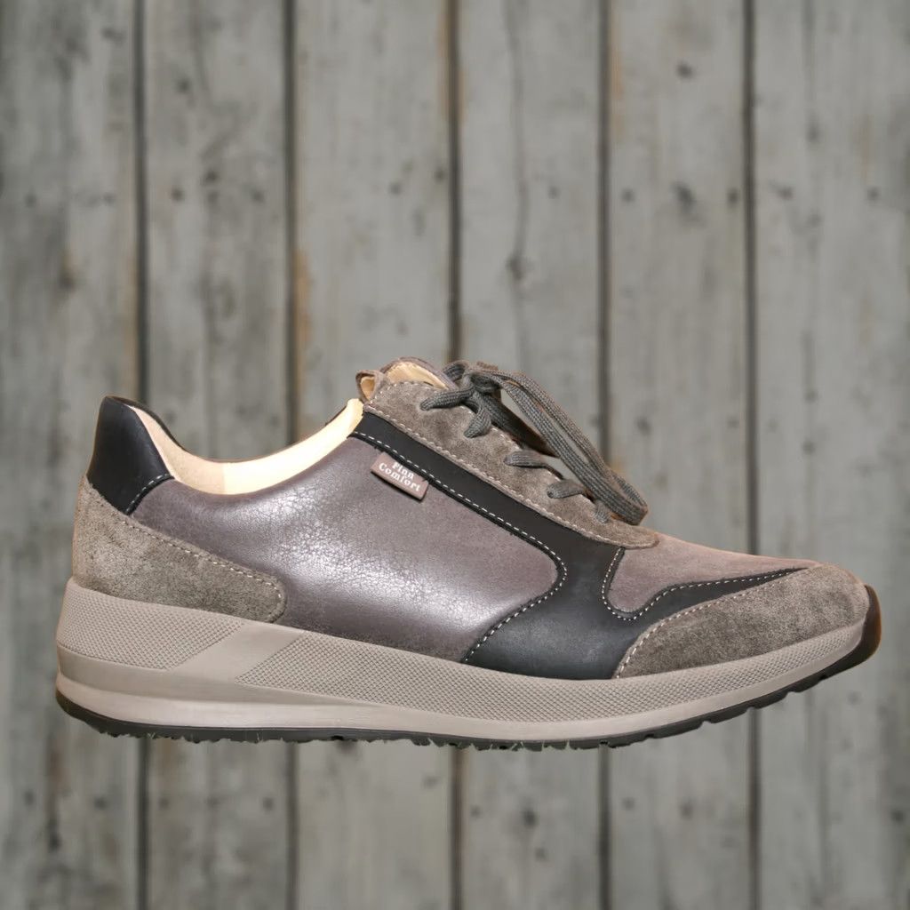 Vintage VINTAGE Finn Comfort Mori Gray/Black Leather & Suede Sneakers Women UK 5.5 US 8 Please note: original content indicates lightly used; no N/A Size US 6 / IT 36 - 1 Thumbnail