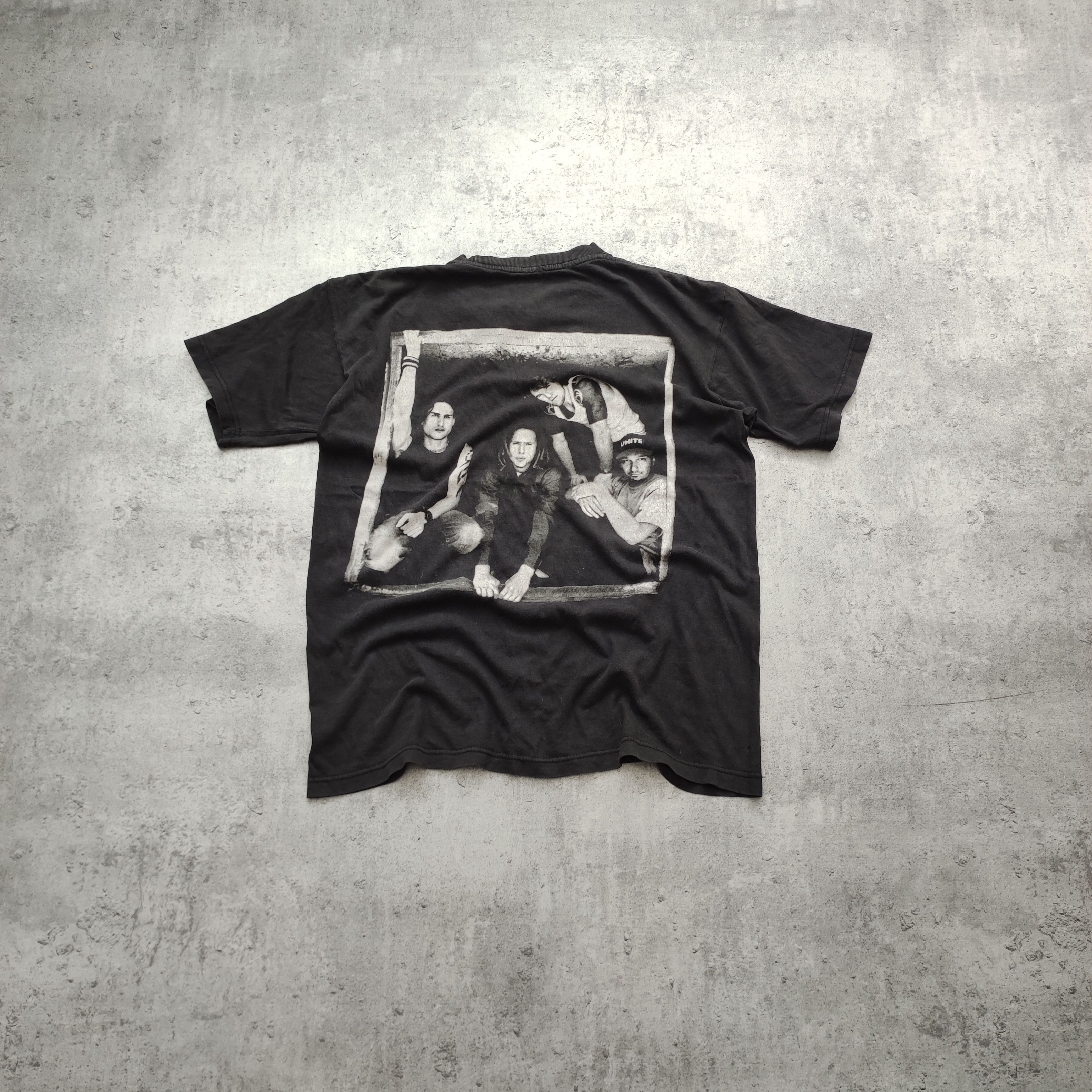Band Tees × Vintage RARE 90s Washed Distressed Rage Against The Machine Tee Size US XL / EU 56 / 4 - 2 Thumbnail