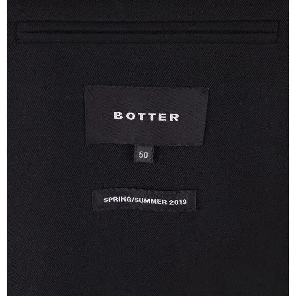 BOTTER Botter Wool Tricot Sleeve Blazer 50 40 M Mens Black Avant Size 40R - 13 Thumbnail