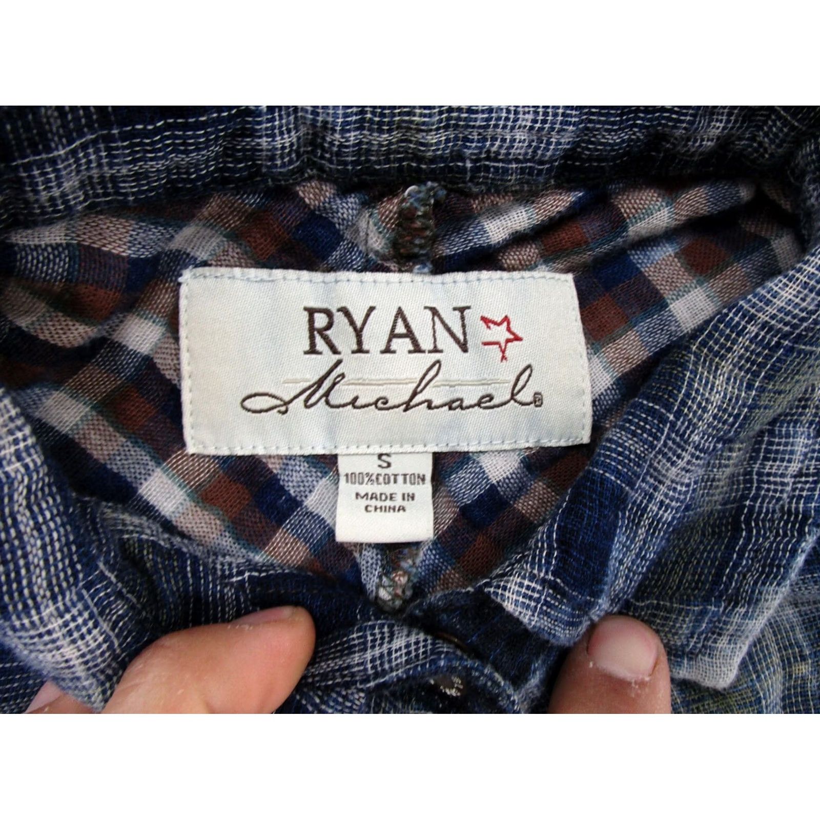 Vintage Ryan Michael Shirt Dress Tunic Plaid Western Snap Up Women's Size S Cowgirl Dress Shirt Size S / US 4 / IT 40 - 2 Thumbnail