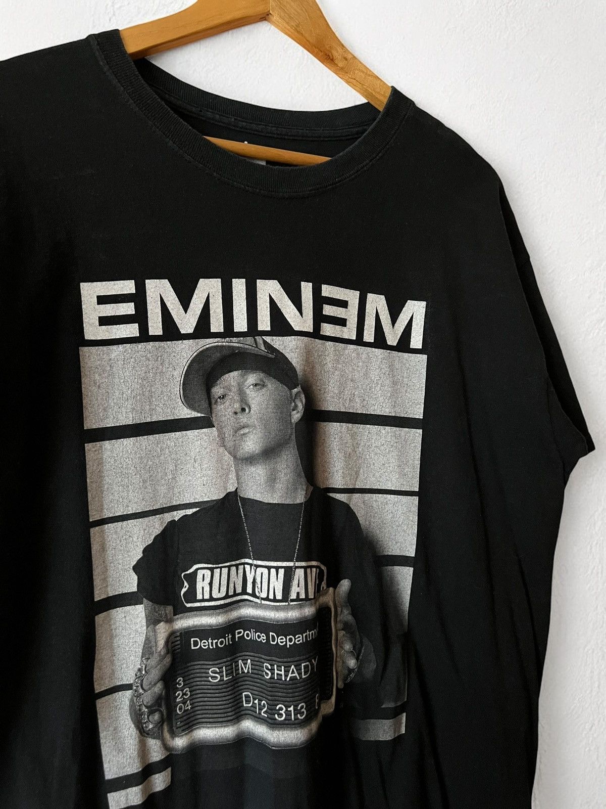 Band Tees × Eminem × Vintage EMINEM POLICE DEPARTMENT 2013 SLIM SHADY RAP VINTAGE TEE Y2k Size US L / EU 52-54 / 3 - 4 Thumbnail