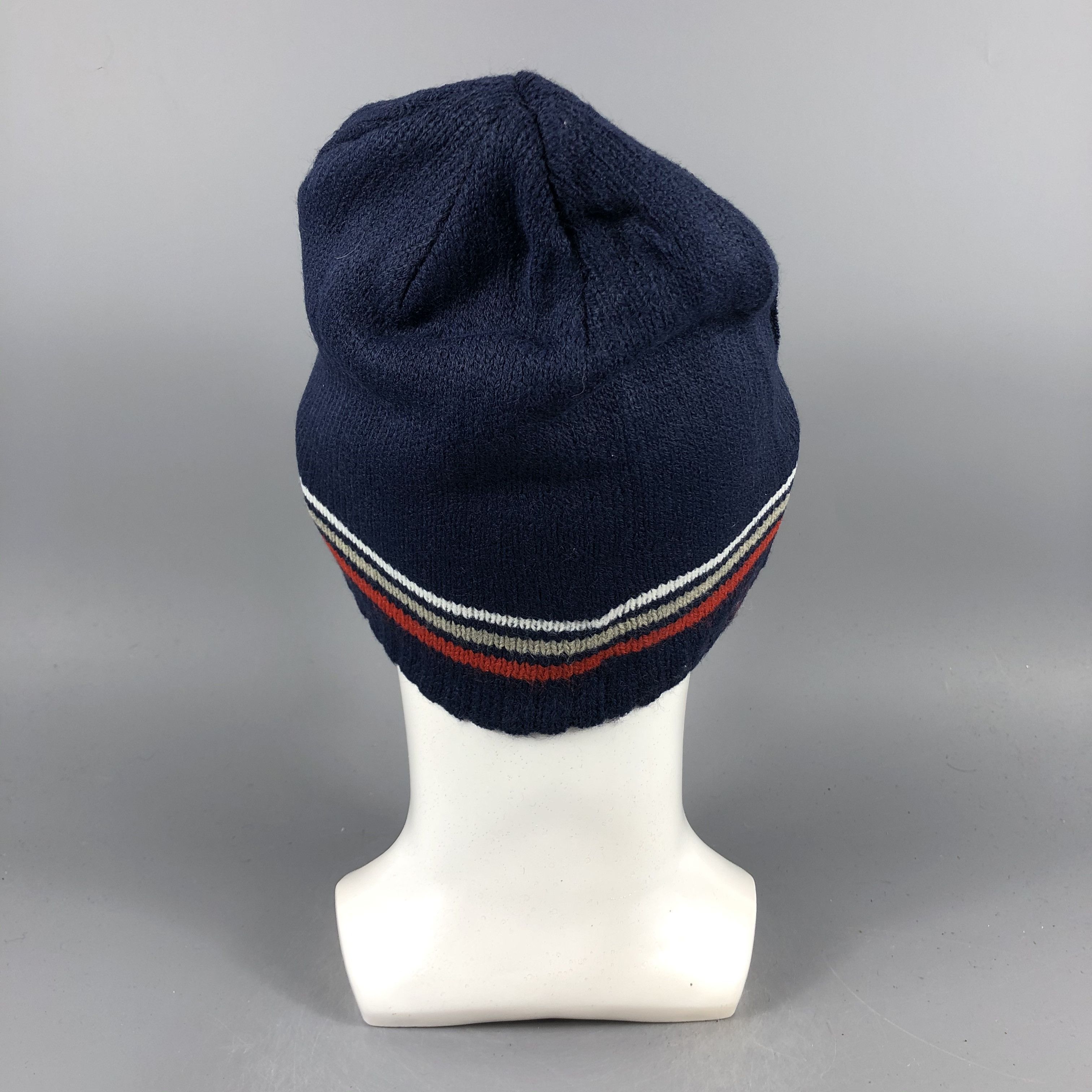 Japanese Brand × Vintage Unknown Stripe Cuffless Beanie Snow Hat Snow Cap -D1098 Size ONE SIZE - 2 Thumbnail