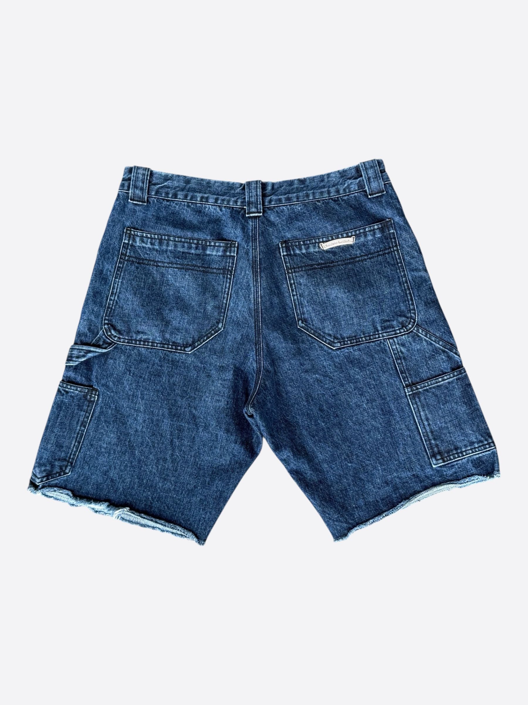 Chrome Hearts Chrome Hearts Blue Carpenter Shorts Size US 33 - 2 Thumbnail