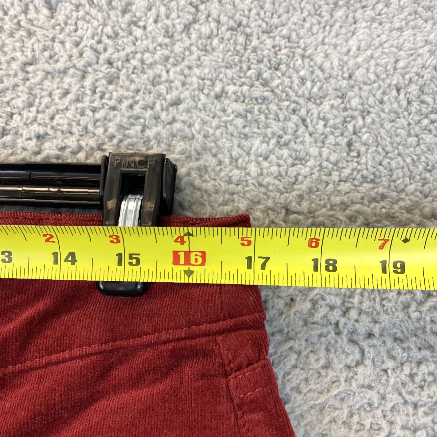 Vintage VINTAGE St. John's Bay Corduroy Pants Women 12 Maroon Comfort Waist Straight Leg Size 34" / US 12 / IT 48 - 4 Thumbnail