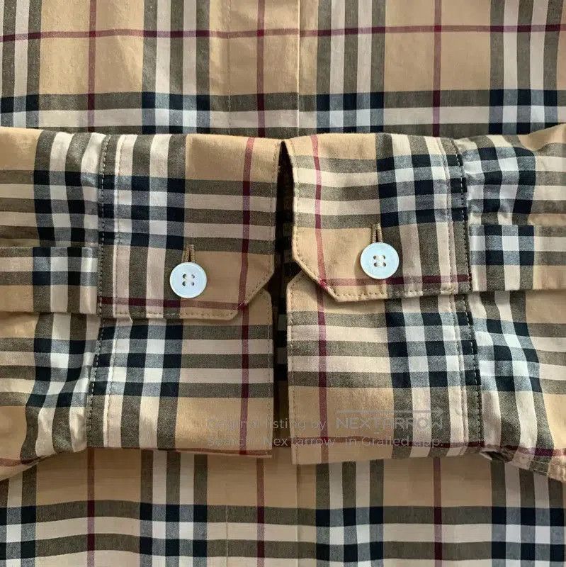Burberry Burberry Multicolored Cotton Long Sleeve Shirt. Size M / US 6-8 / IT 42-44 - 5 Thumbnail