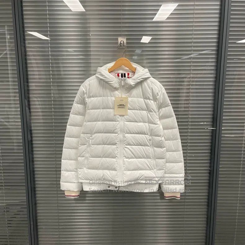 Thom Browne Thom Browne White Goose Down Jacket Size US S / EU 44-46 / 1 - 1 Thumbnail