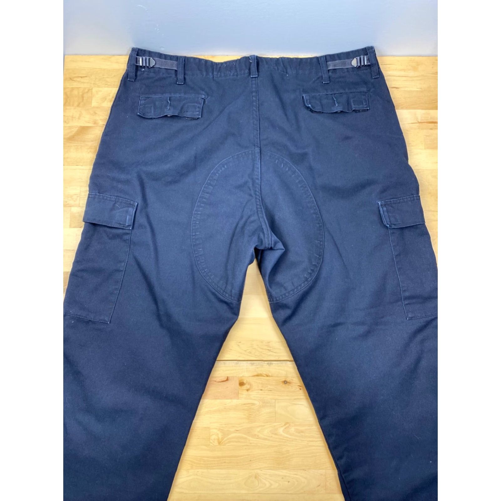 Vintage VF Imagewear Blue Cargo Pants Work Trouser EMS XL Size US 36 / EU 52 - 3 Thumbnail