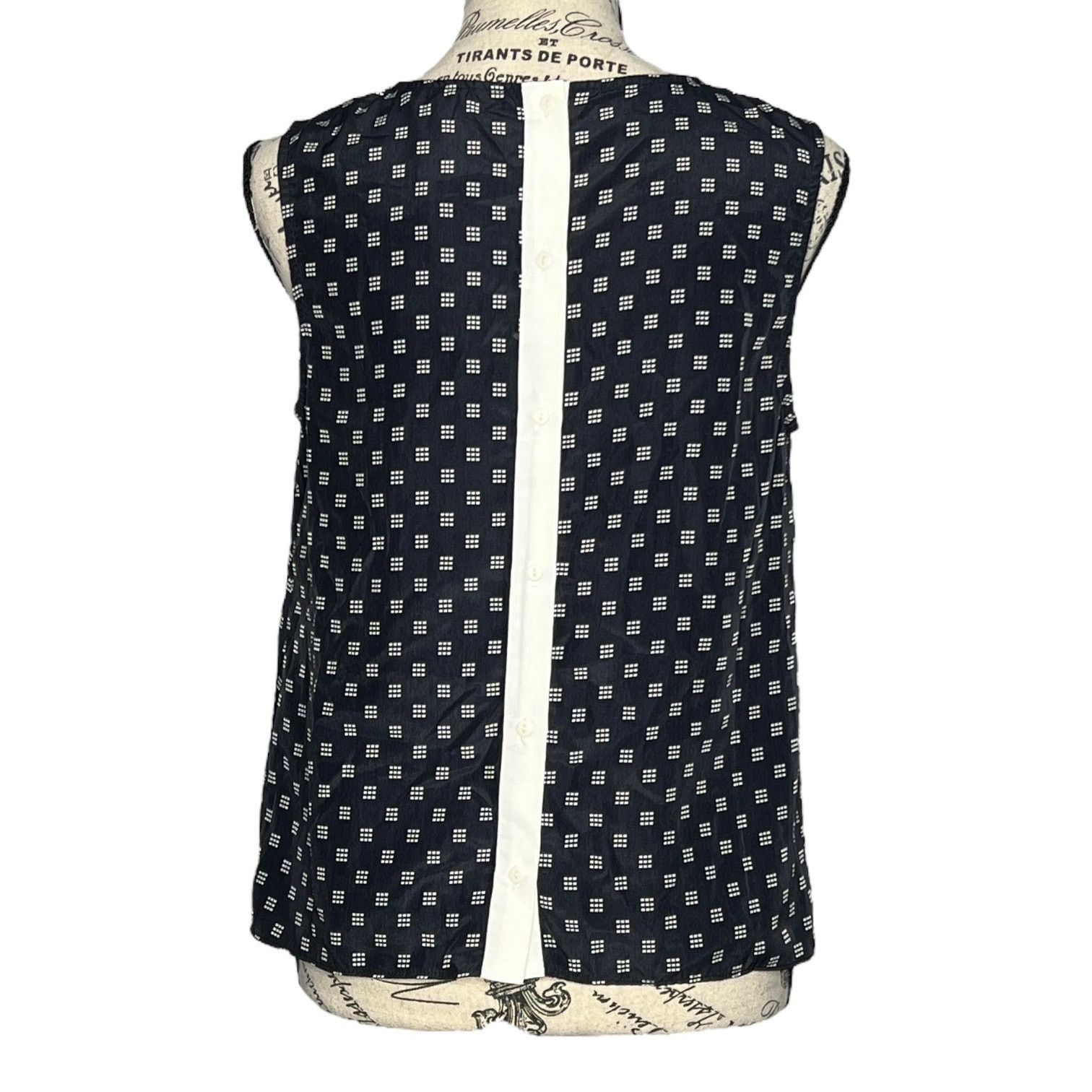 Other Billy Button Back Tie Front Top - Stitch Fix Dot Blouse Size S / US 4 / IT 40 - 3 Thumbnail