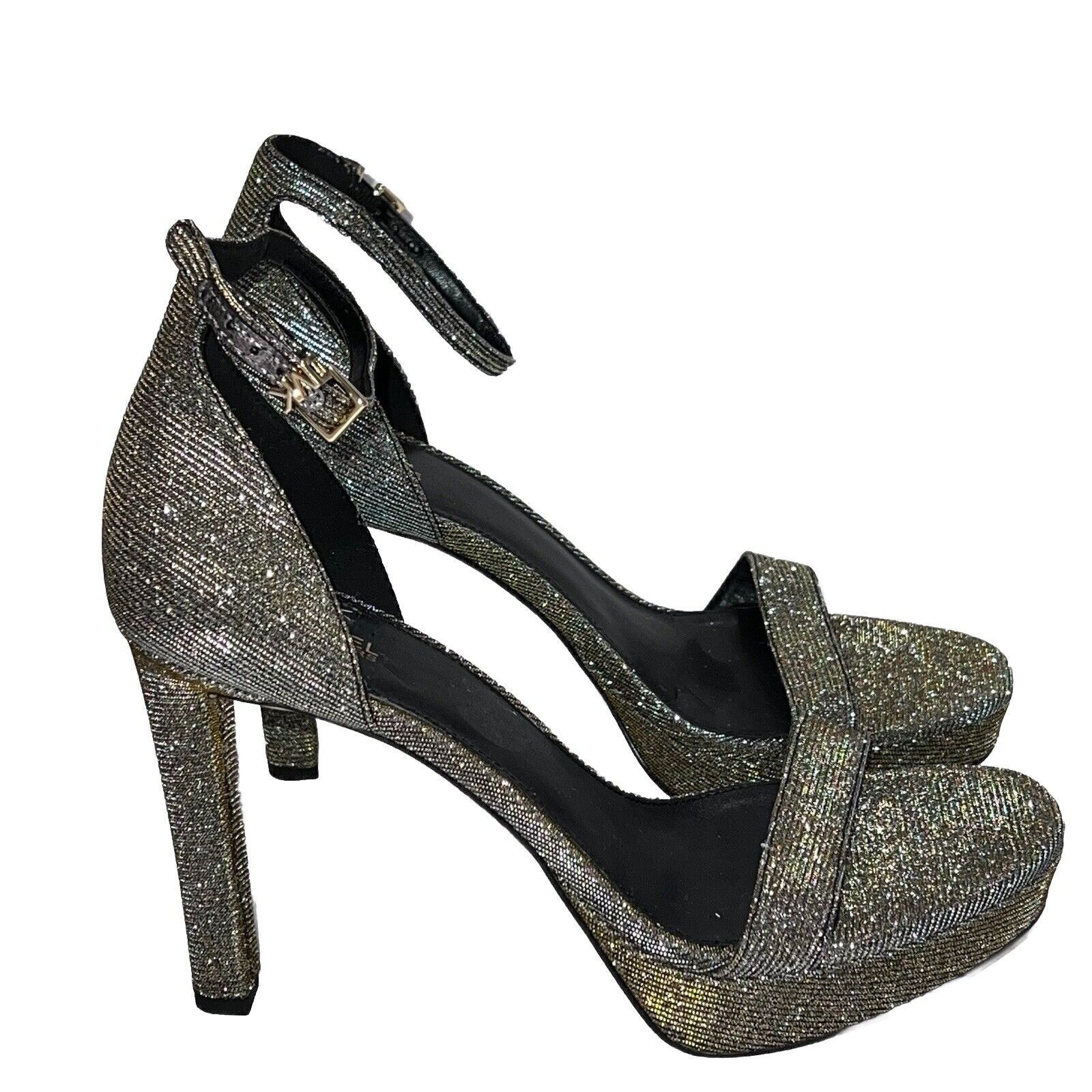 Michael Kors New Michael Kors Margot Glitter Gold Platform Heels 8.5 M Size US 8.5 / IT 38.5 - 1 Thumbnail