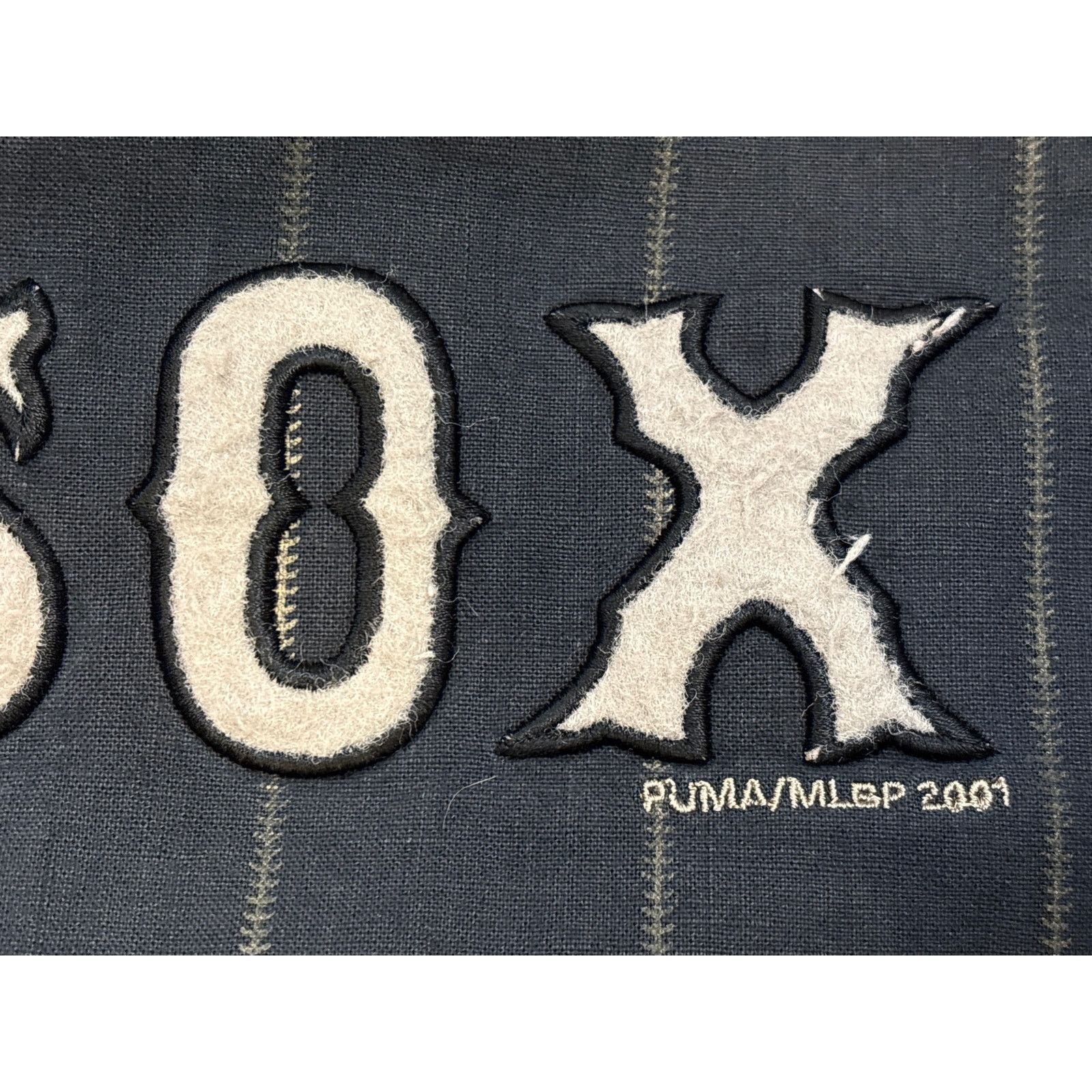 MLB Y2K Boston Red Sox Puma MLB 2001 jacket thrashed Large Size US L / EU 52-54 / 3 - 4 Thumbnail