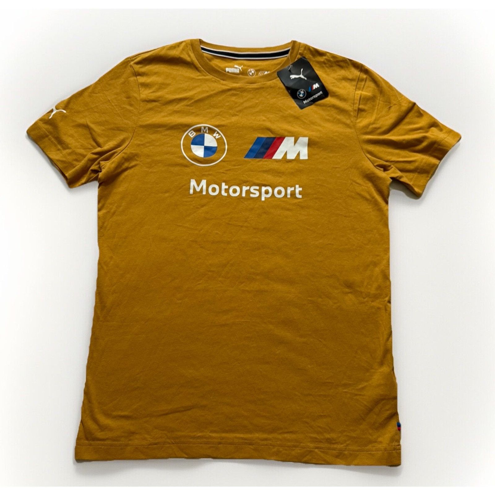 Puma NWT Puma BMW Motorsport Essential Logo Men's T Shirt Gold S Size US S / EU 44-46 / 1 - 1 Thumbnail