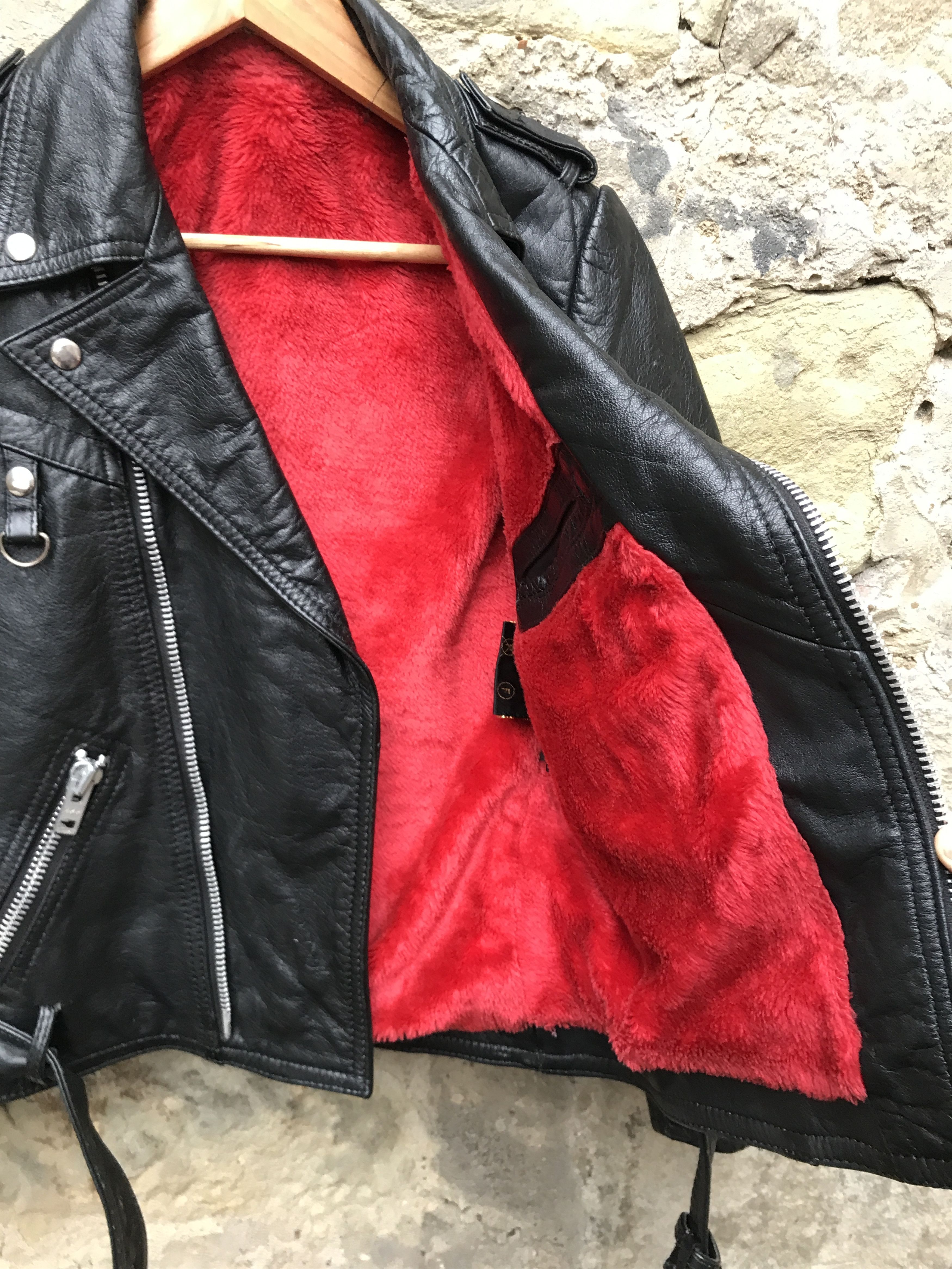 Vintage Rare 80s Leather Biker Jacket Jofama / Janbell / Petroff Size US S / EU 44-46 / 1 - 7 Thumbnail