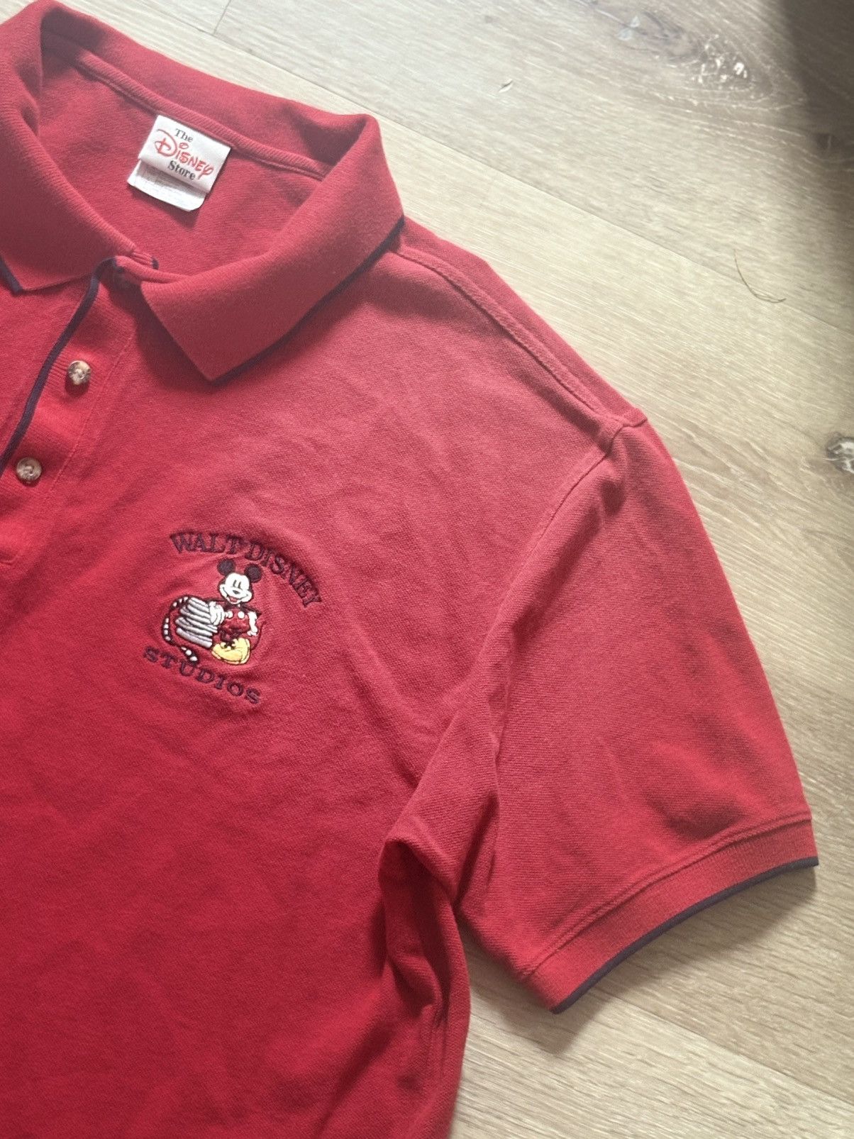 Disney Vintage 90’s Red Disney Polo Size US L / EU 52-54 / 3 - 2 Thumbnail