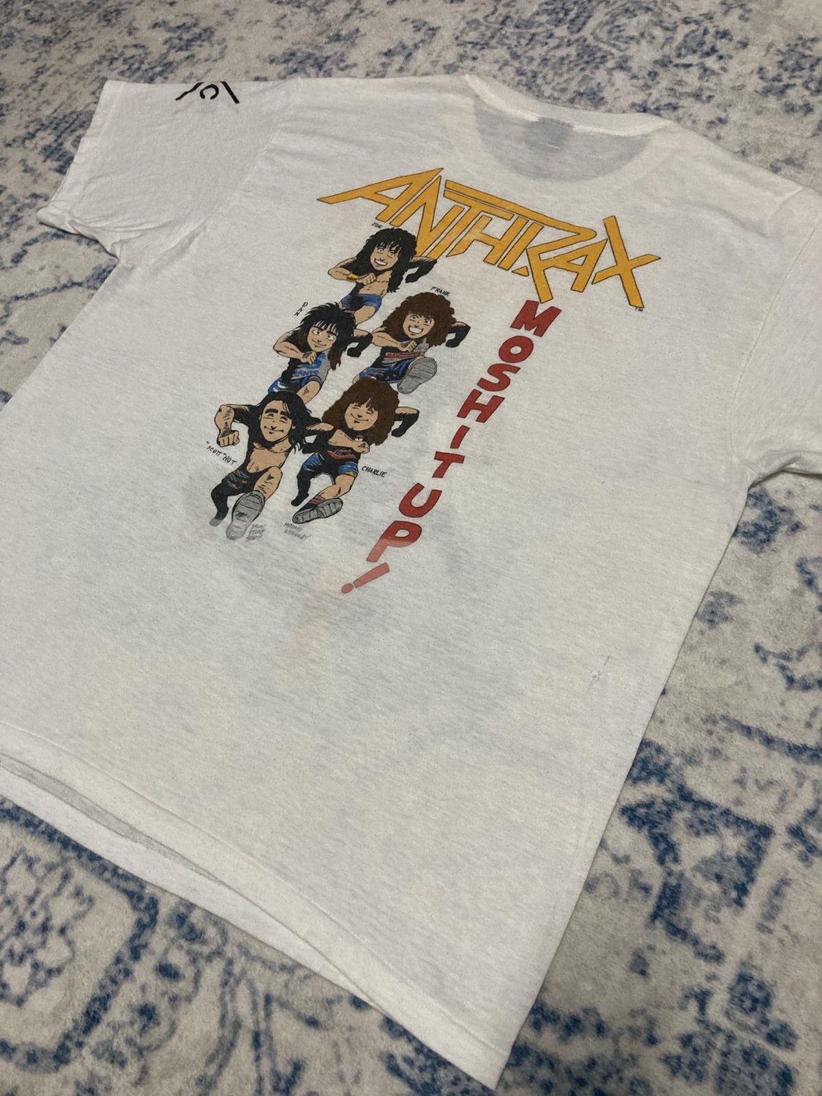 Band Tees Vintage 80’s Anthrax Size US L / EU 52-54 / 3 - 9 Thumbnail