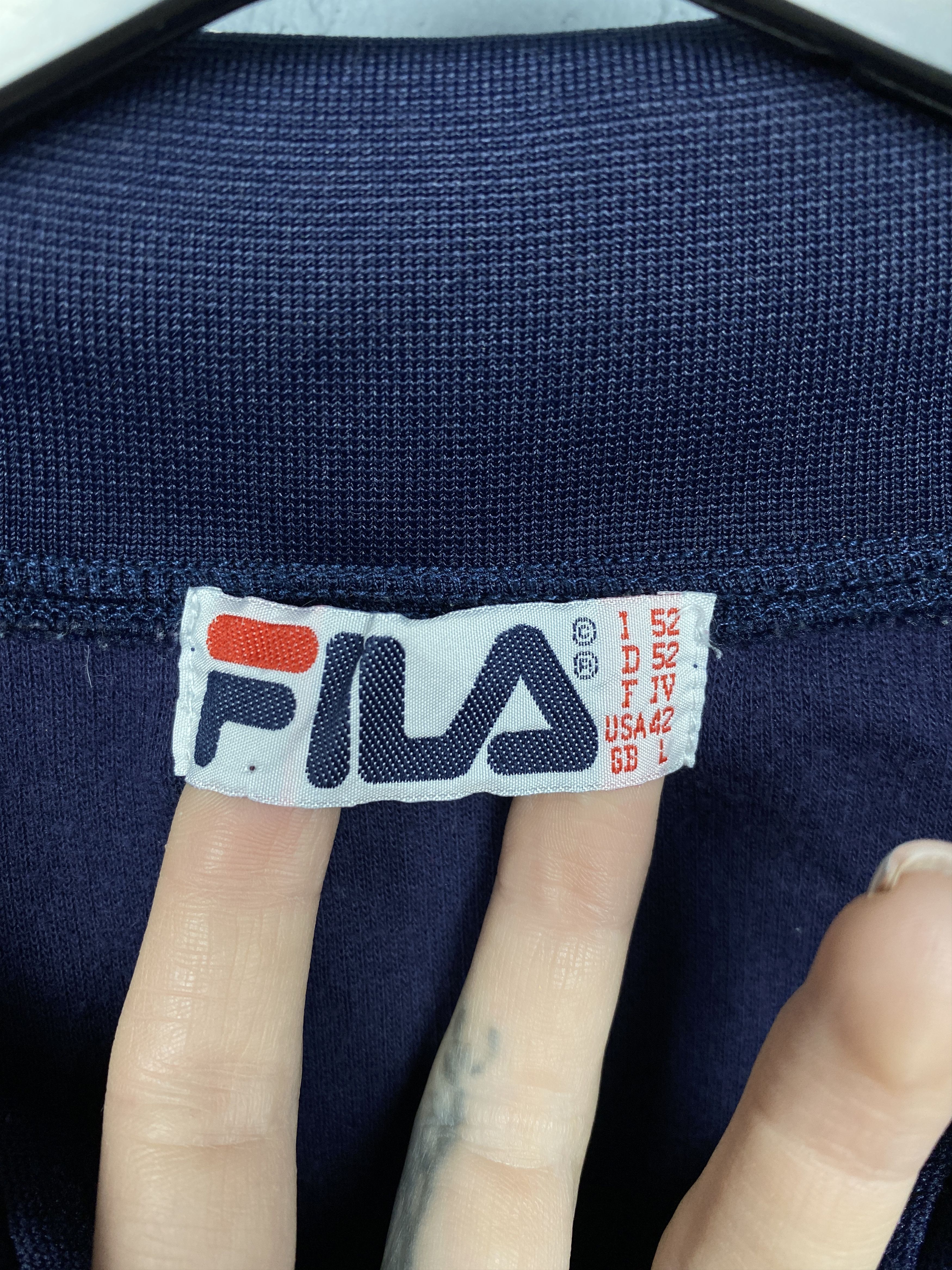 Fila Fila 90s Vintage Mens Track Top Jacket Size US L / EU 52-54 / 3 - 4 Thumbnail