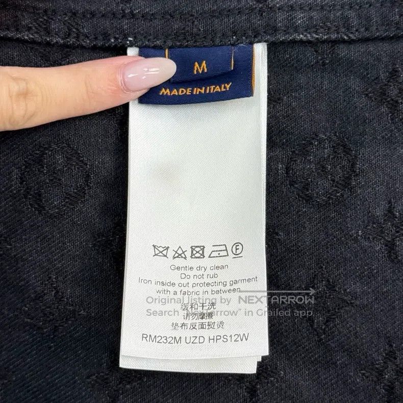Louis Vuitton Louis Vuitton Black full logo denim short sleeve jacket Size US M / EU 48-50 / 2 - 6 Thumbnail