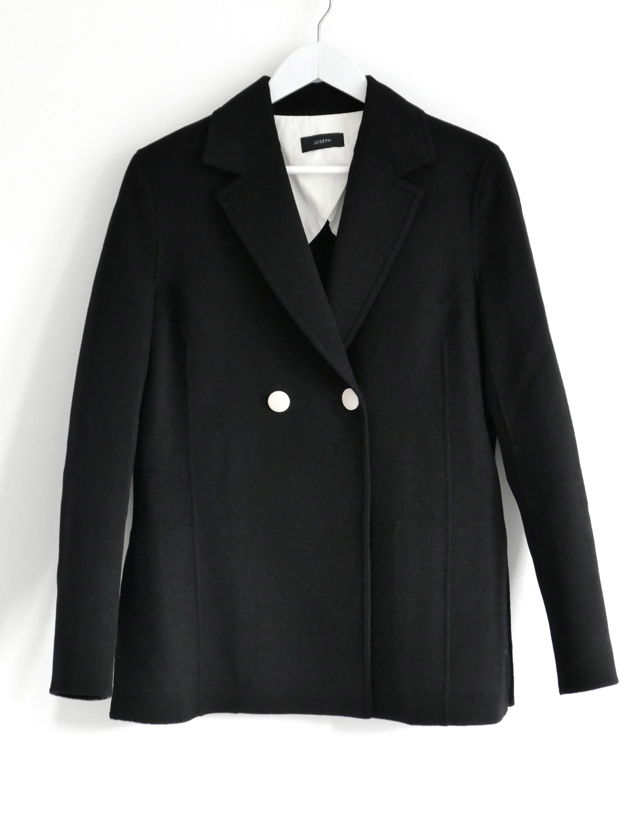 Joseph Joseph Brest Black Wool & Cashmere Jacket Size M / US 6-8 / IT 42-44 - 1 Thumbnail