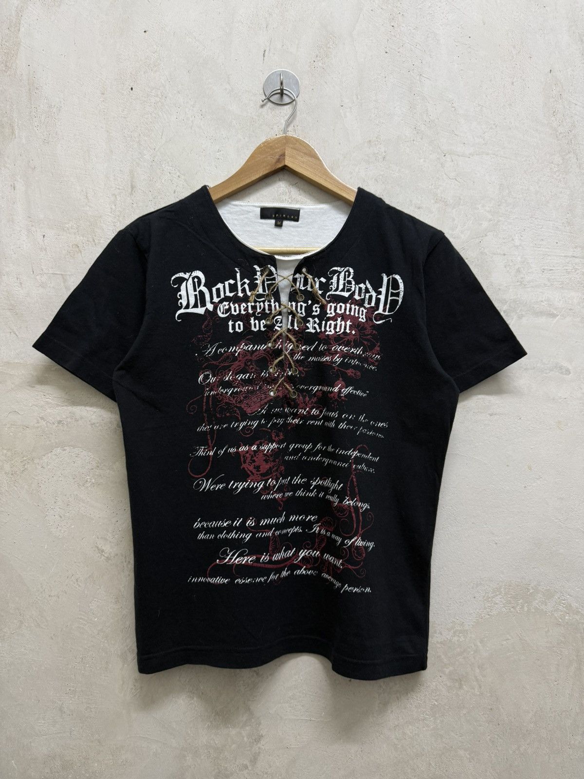 14th Addiction 2000s Archival Spinash Double Layer Laces Gothic Tees Size US S / EU 44-46 / 1 - 1 Thumbnail