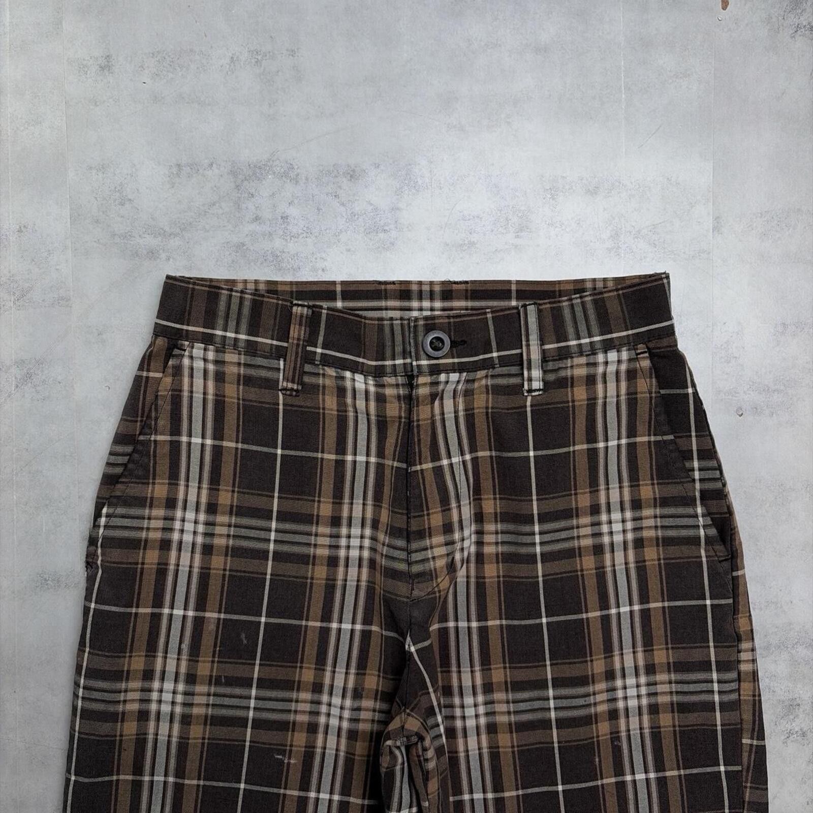 Burnside Y2K Burnside Grunge Gothic Plaid Skater Distressed Shorts Size 42" / US 20 - 3 Thumbnail