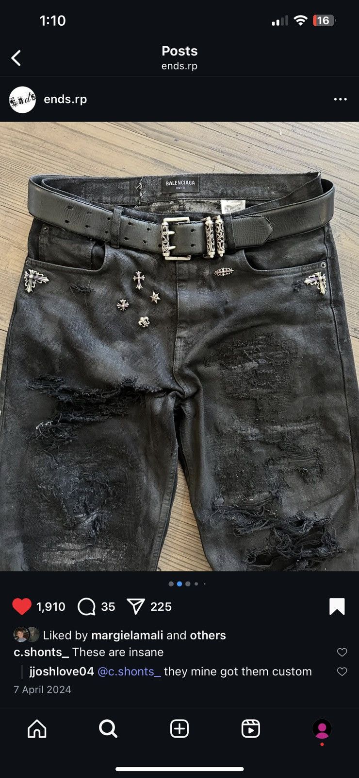 Balenciaga Ends Repair x Balenciaga Boro Jeans Size US 34 / EU 50 - 24 Thumbnail