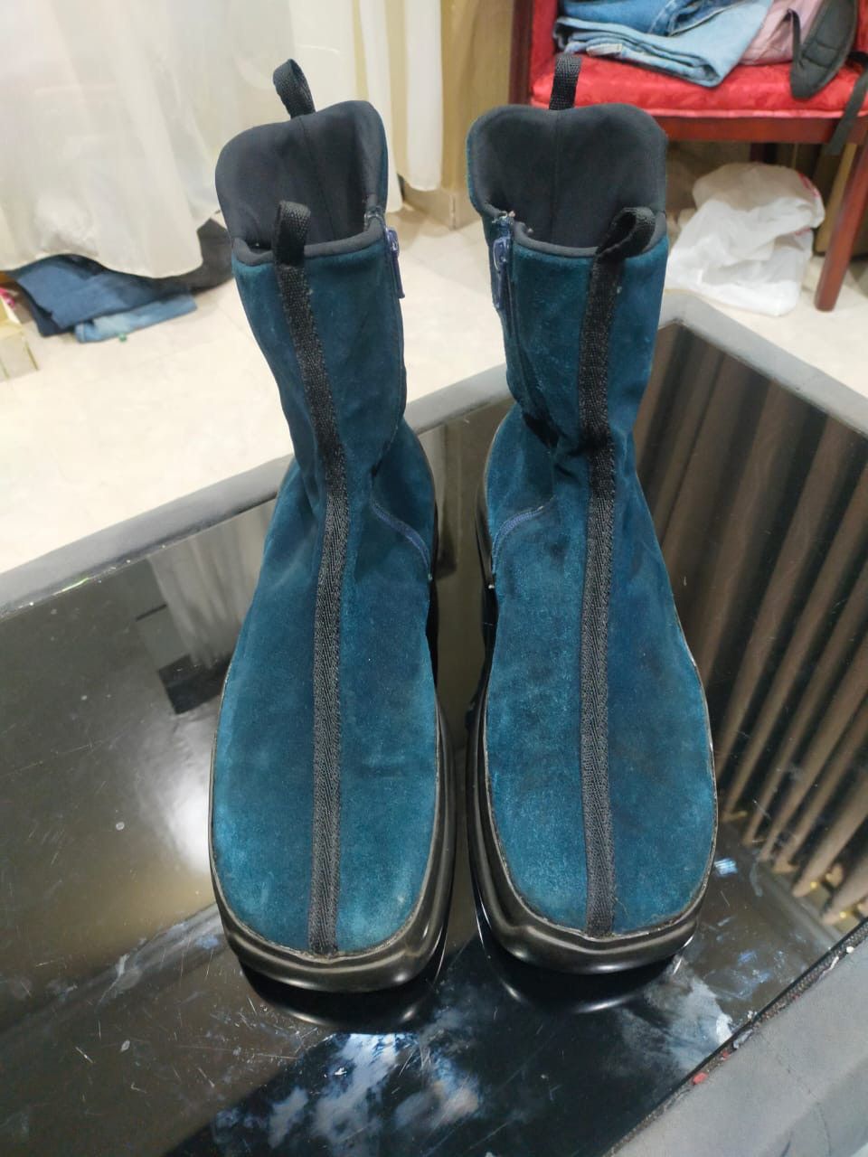 Prada Authentic PRADA A/W suede hiking Boots | Grailed