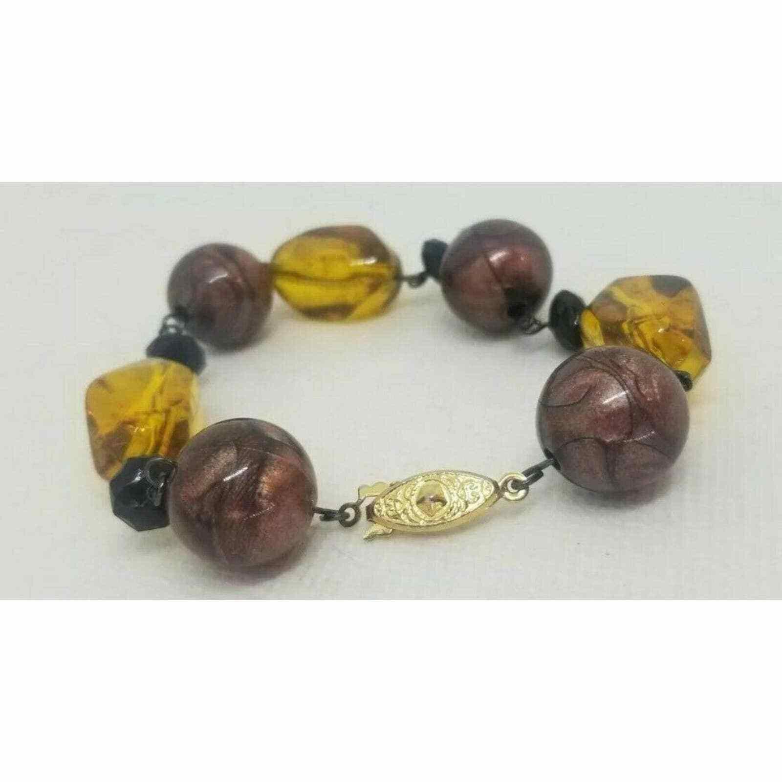 The Unbranded Brand Fall Fashion Autumn Colored Beaded Bracelet Link Clasp Prett Size ONE SIZE - 2 Thumbnail
