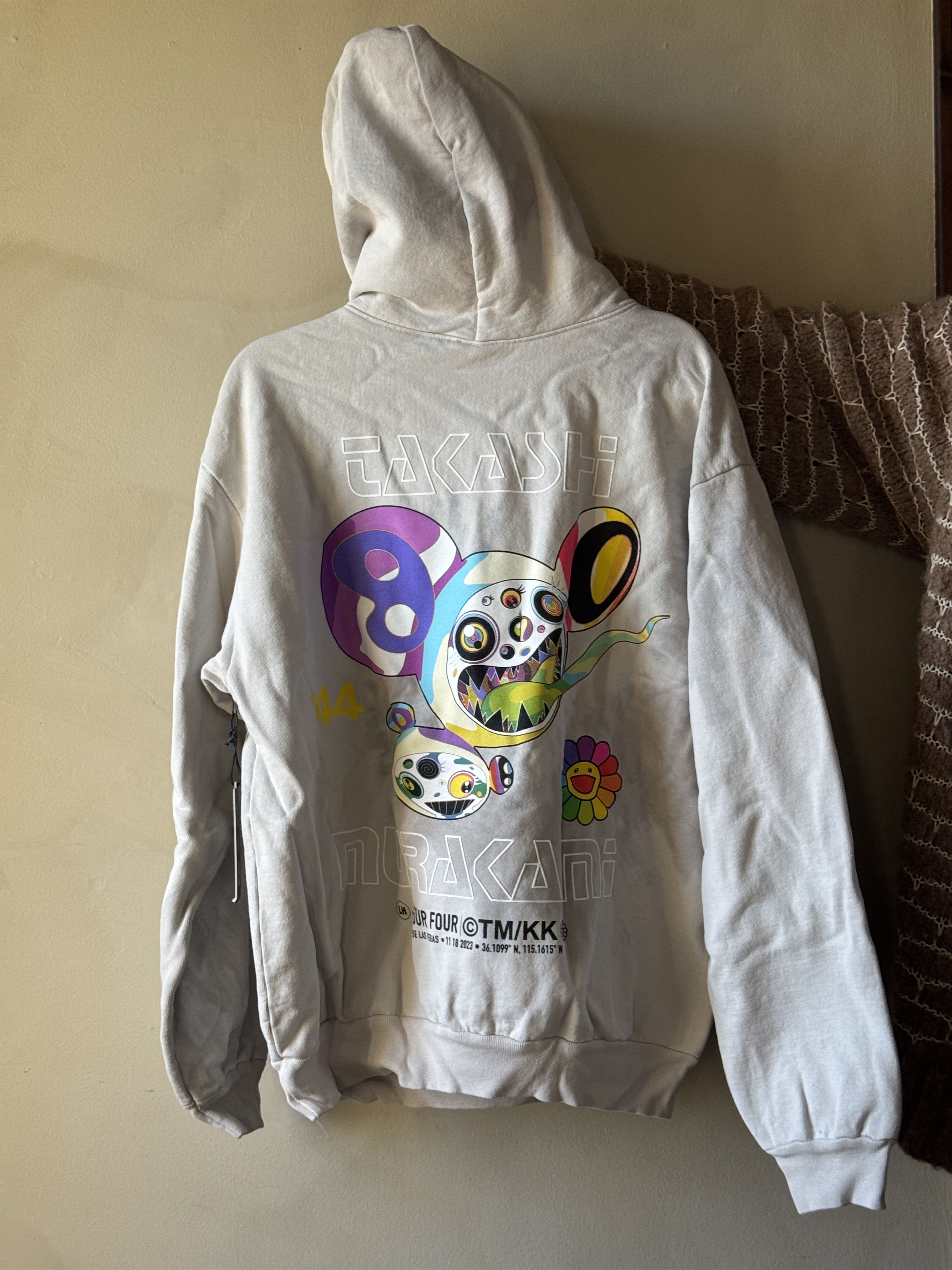 Selling Takashi Murakami +44 Mind Warp Hoodie gray | Depop