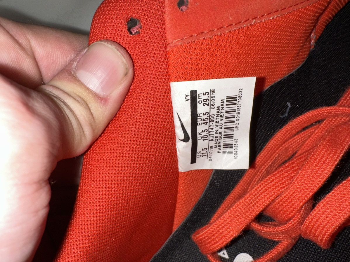 Nike Nike Air Force 1 ‘07 LV8 Utility - Team Orange Size US 11.5 / EU 44-45 - 6 Thumbnail