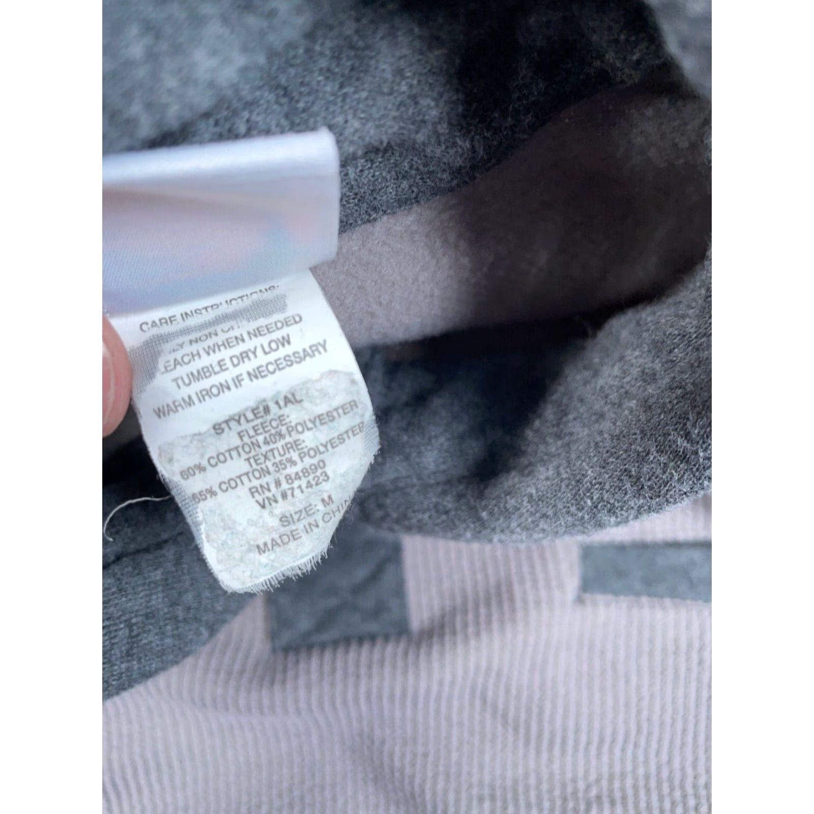 Haband VINTAGE Haband Striped Waffle Knit Collared Sweater Adult Medium Gray Black Retro Size US M / EU 48-50 / 2 - 4 Thumbnail