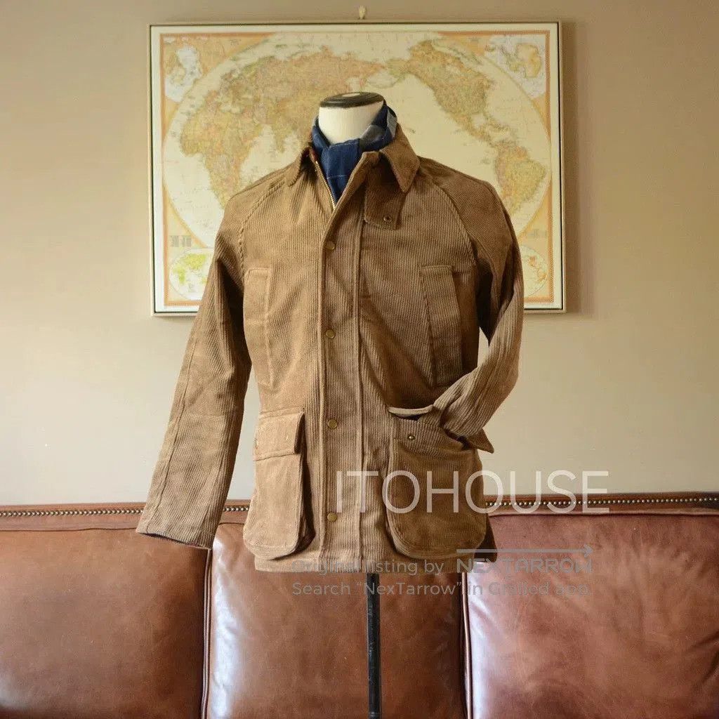 Other ITOHOUSE Khaki Heavyweight Corduroy Trench Coat. Size US XS / EU 42 / 0 - 1 Thumbnail