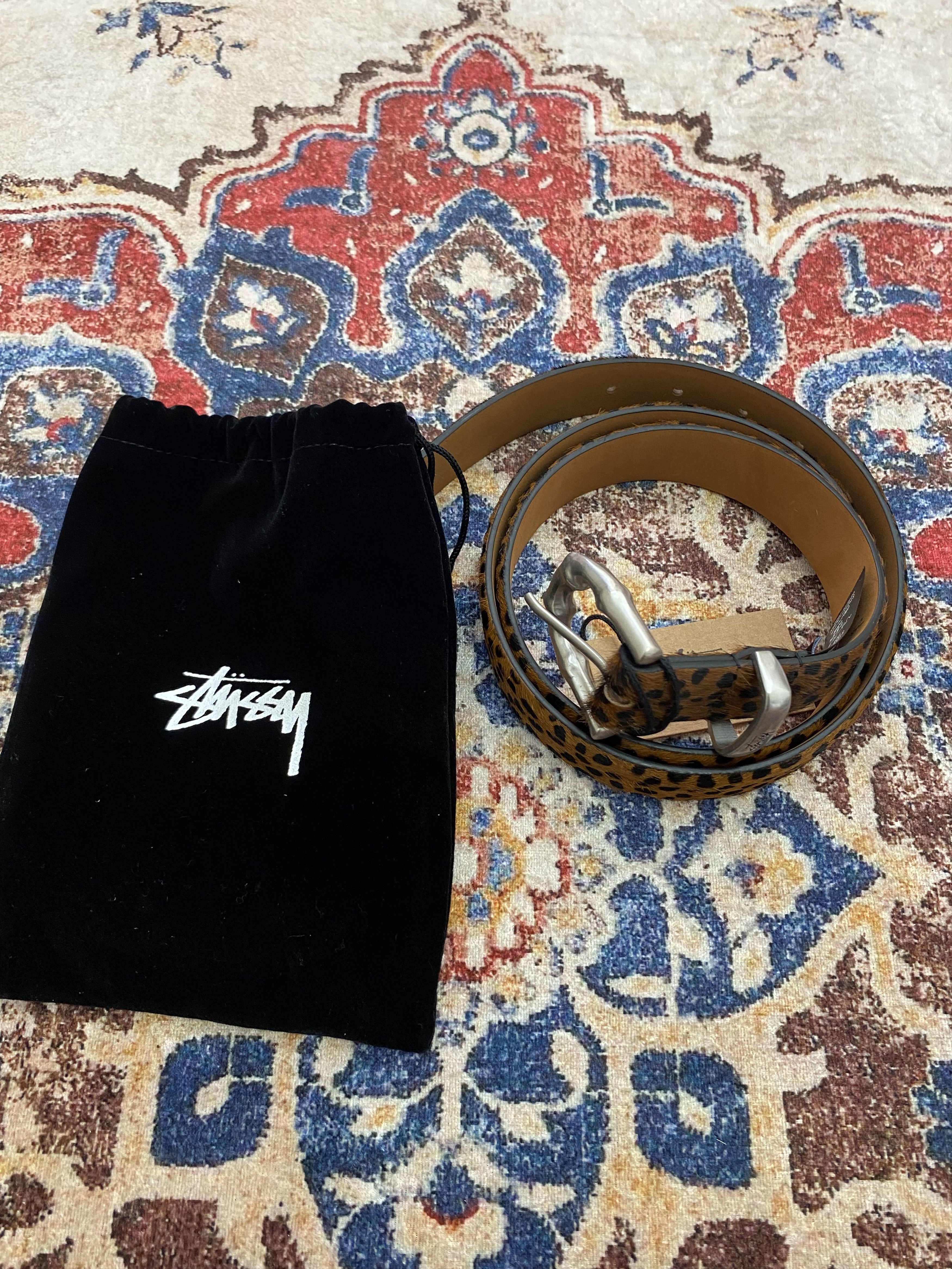 Stussy Stussy Bamboo Buckle Belt Leopard Pattern Size ONE SIZE - 2 Thumbnail